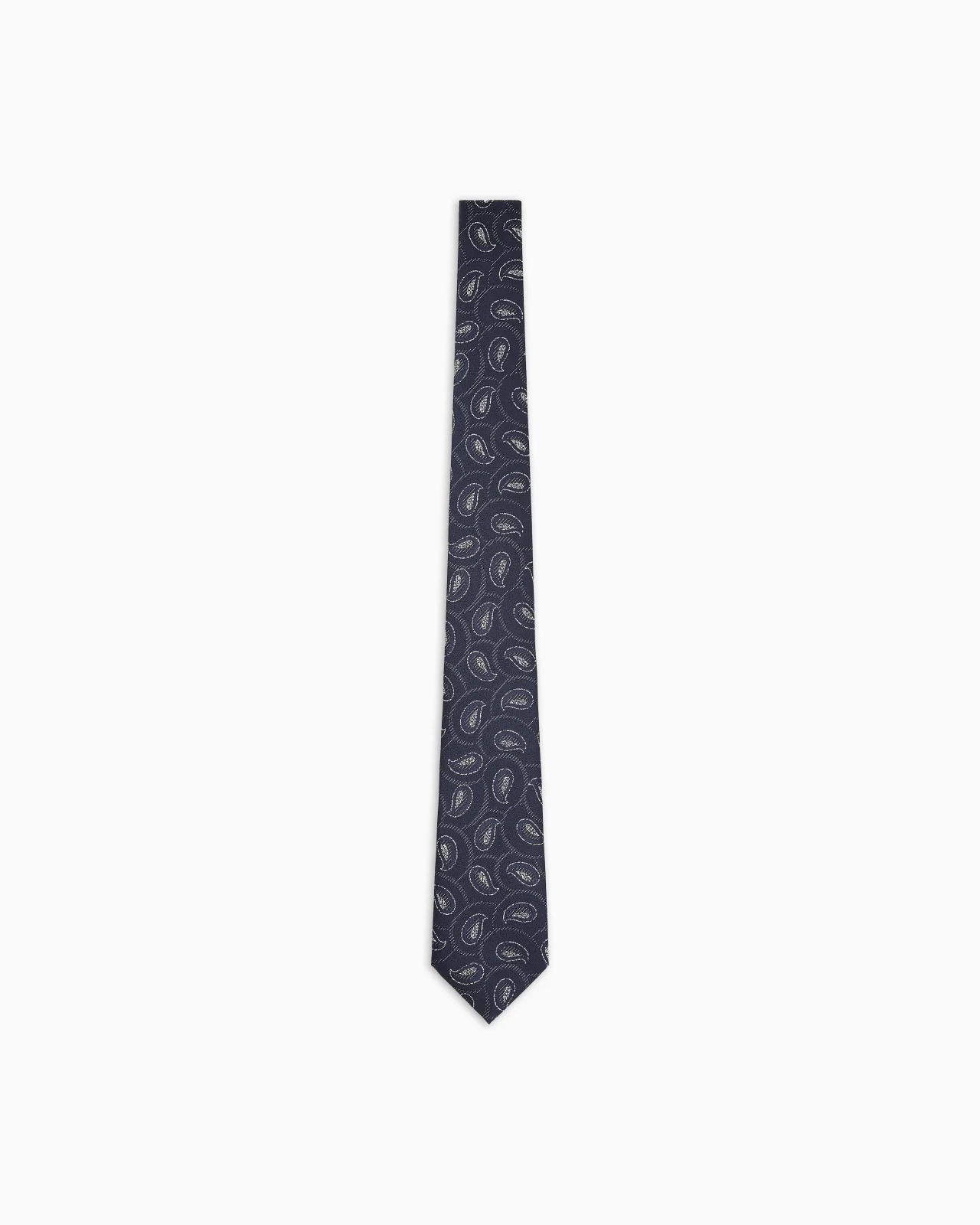PAISLEY JACQUARD SILK TIE - 1