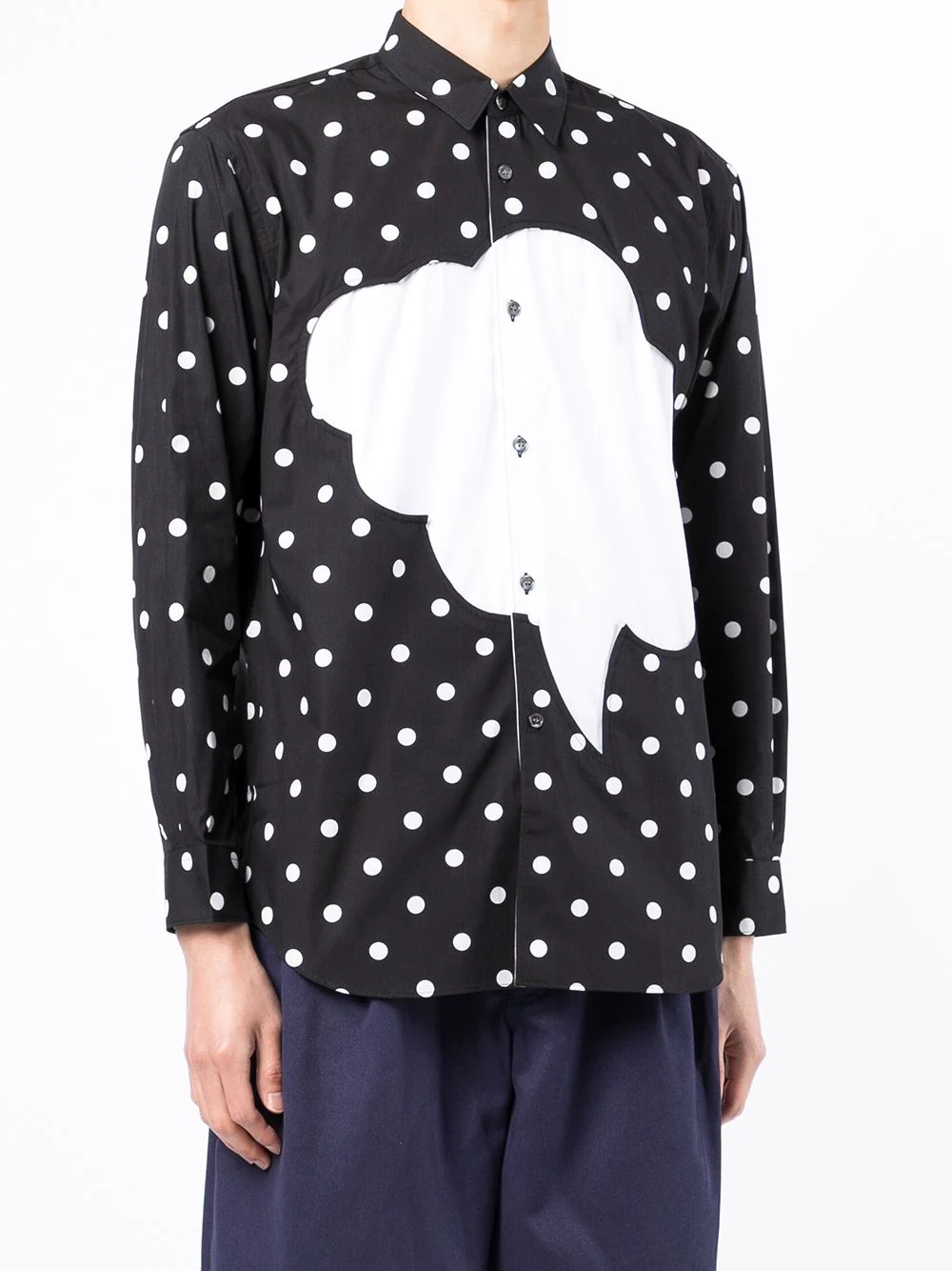 polka-dot speech-bubble shirt - 3