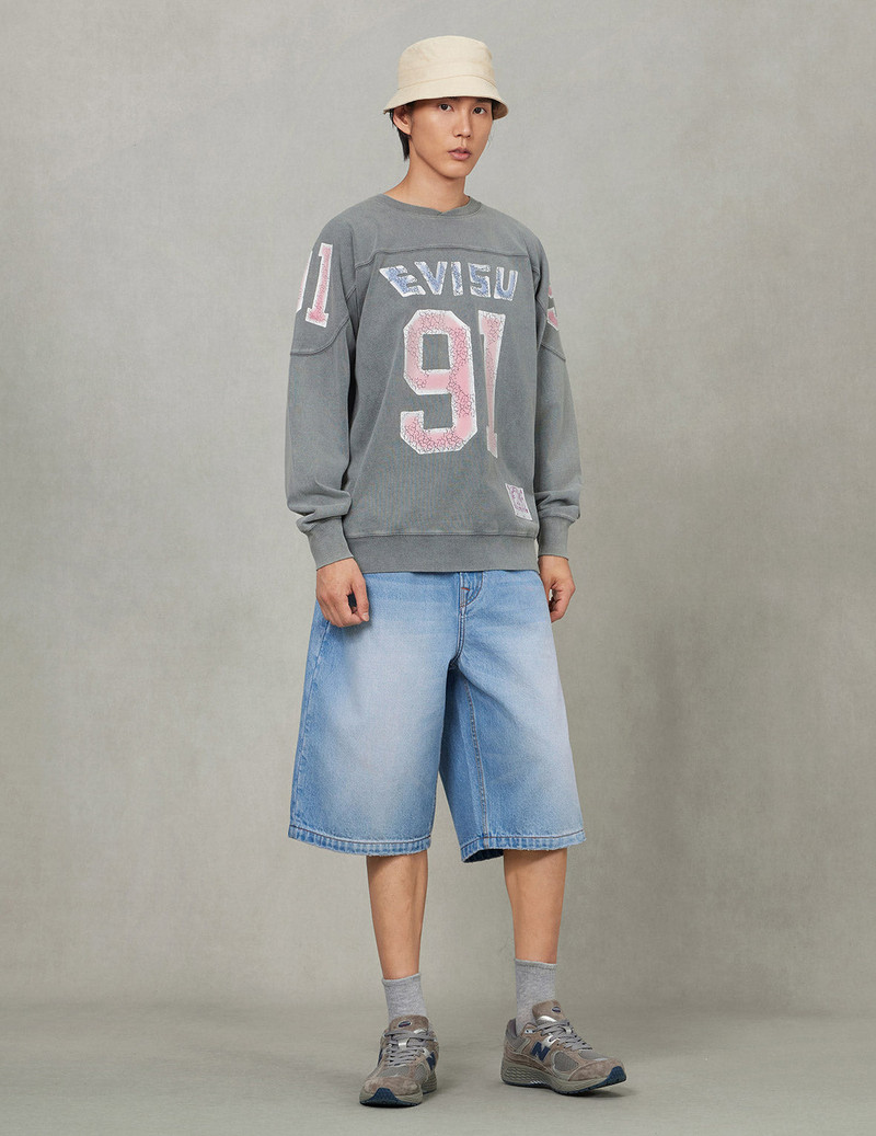 Logo and "91" Print Regular Fit Long-Sleeve T-shirt 8