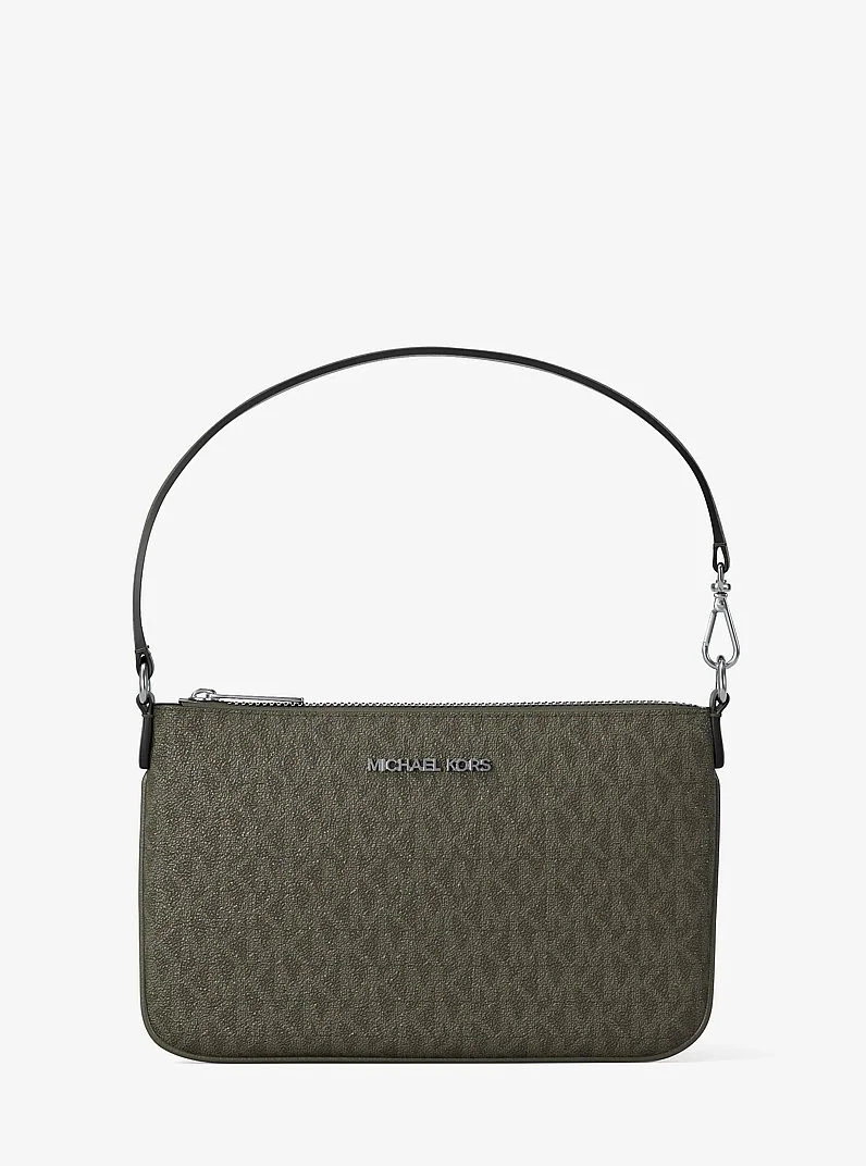 Jet Set Small Signature Logo Convertible Wristlet - 1