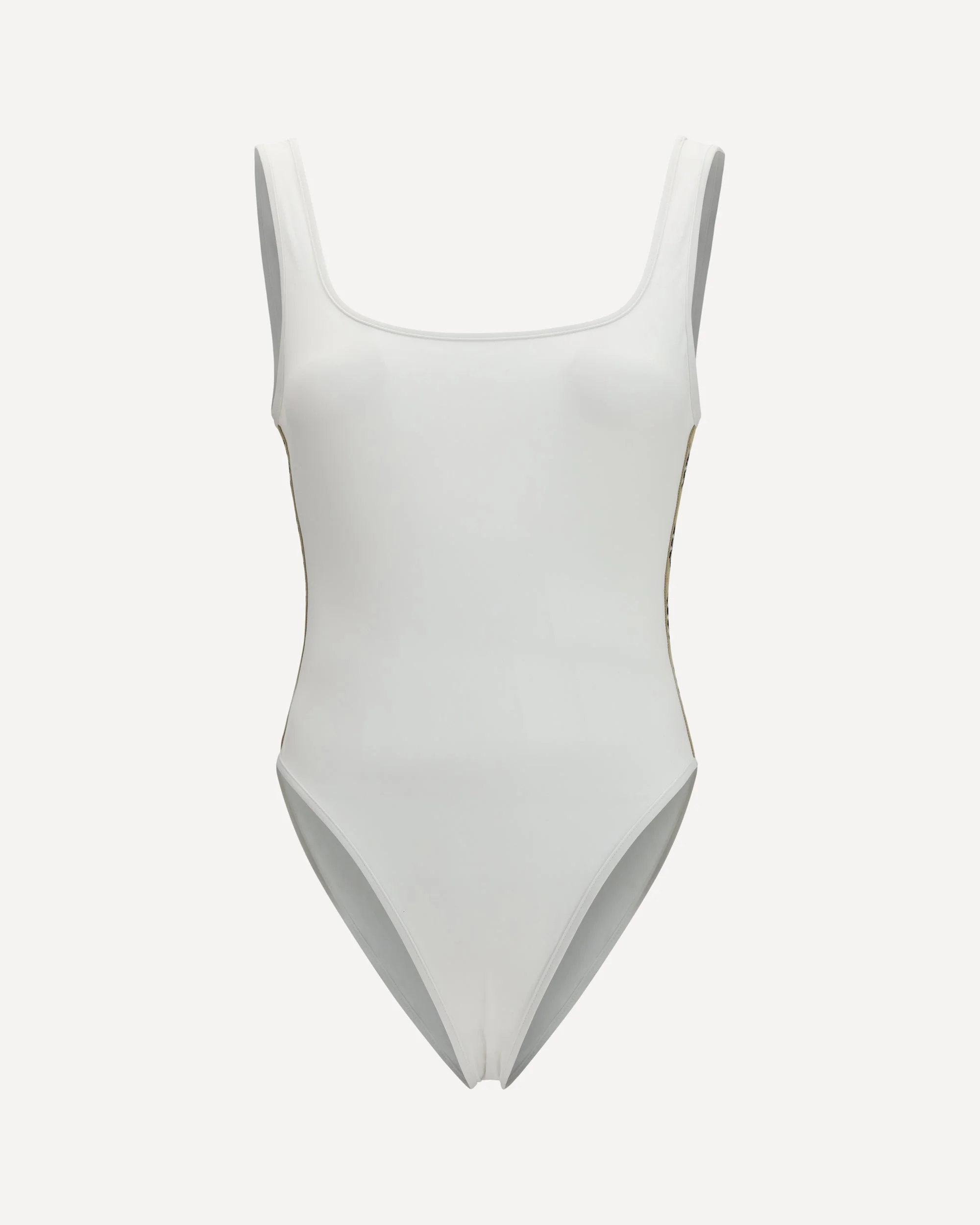 One-piece Swimsuit with Check trim - 1