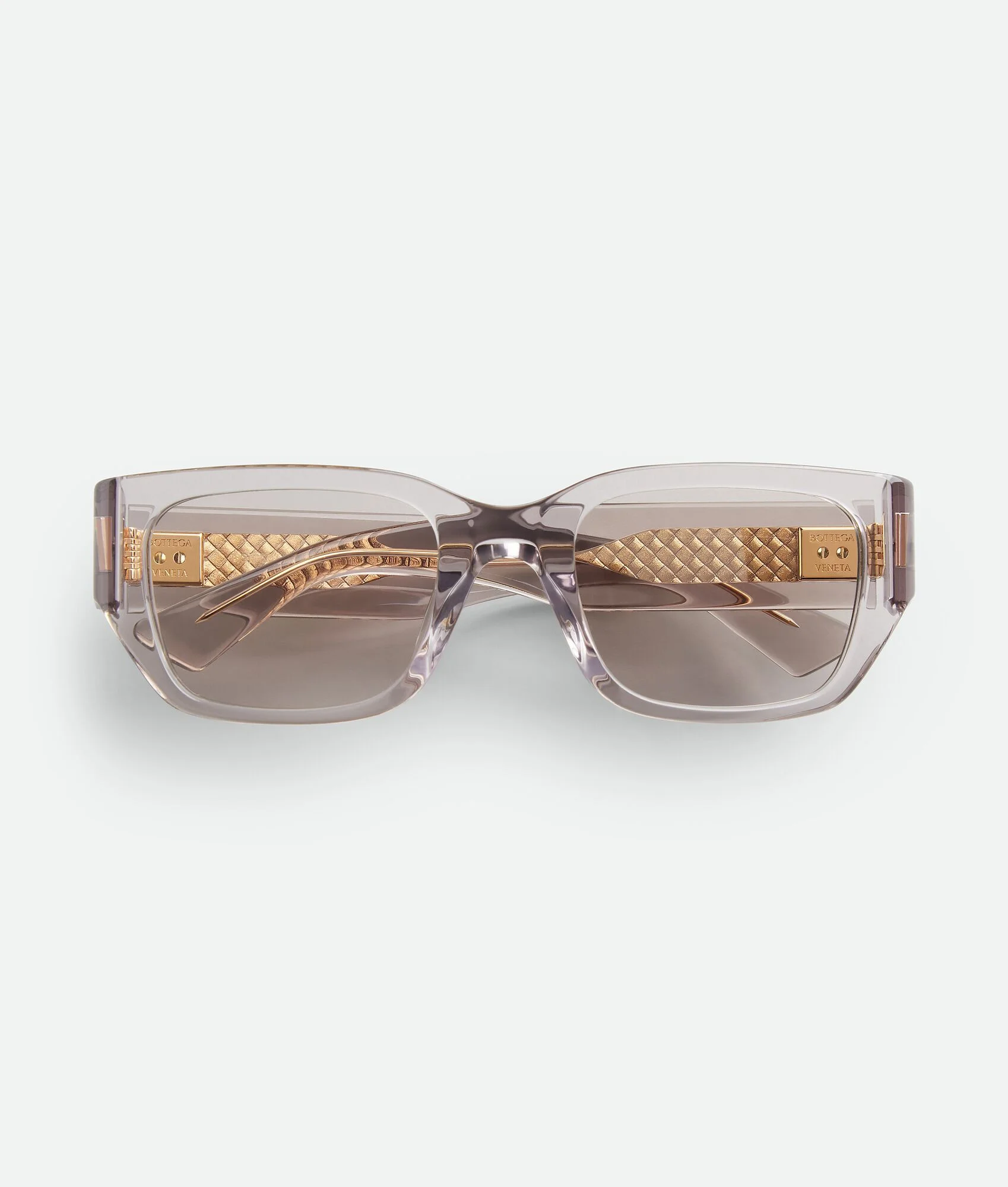 BV1401SA Intrecciato Square Sunglasses - 1