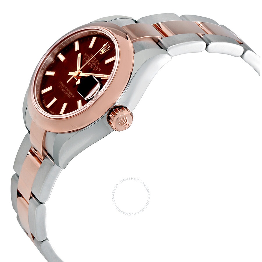 Rolex Lady Datejust Chocolate Dial Steel and 18K Everose Gold Oyster Watch 279161CHSO - 2