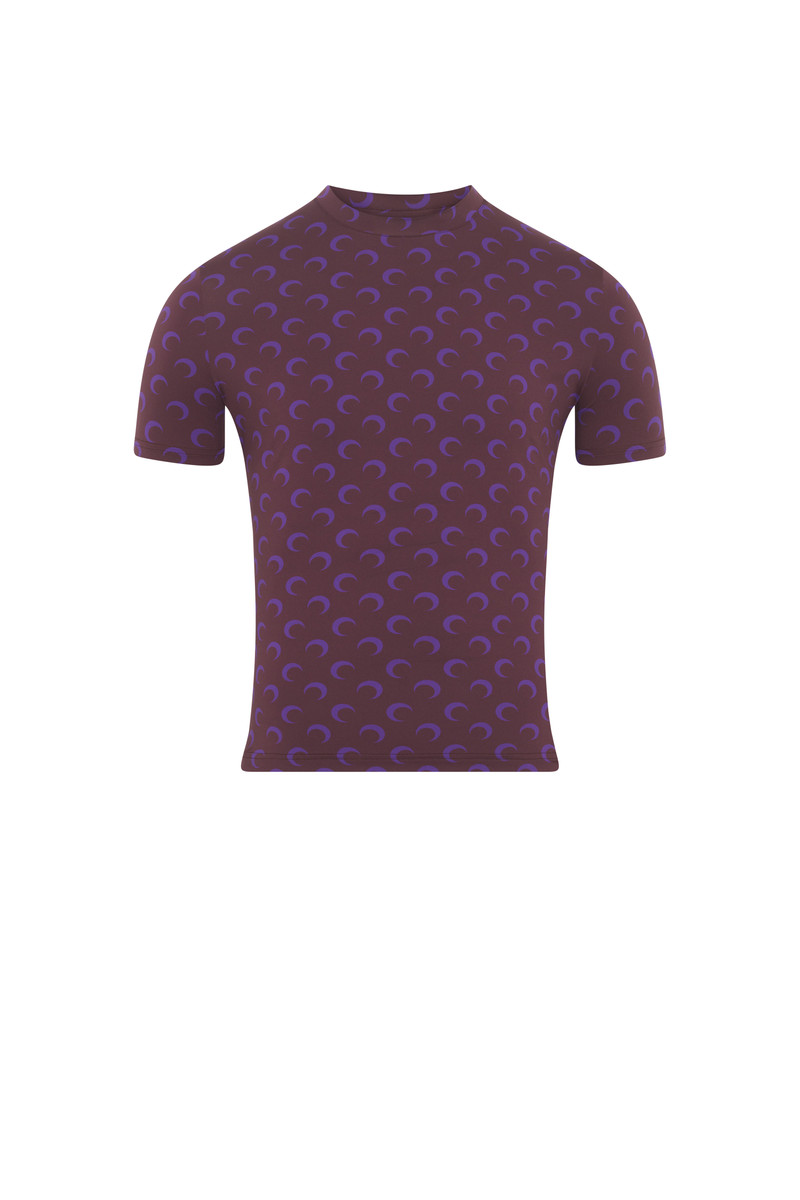 MOON PRINTED JERSEY SS CREWNECK TOP 1