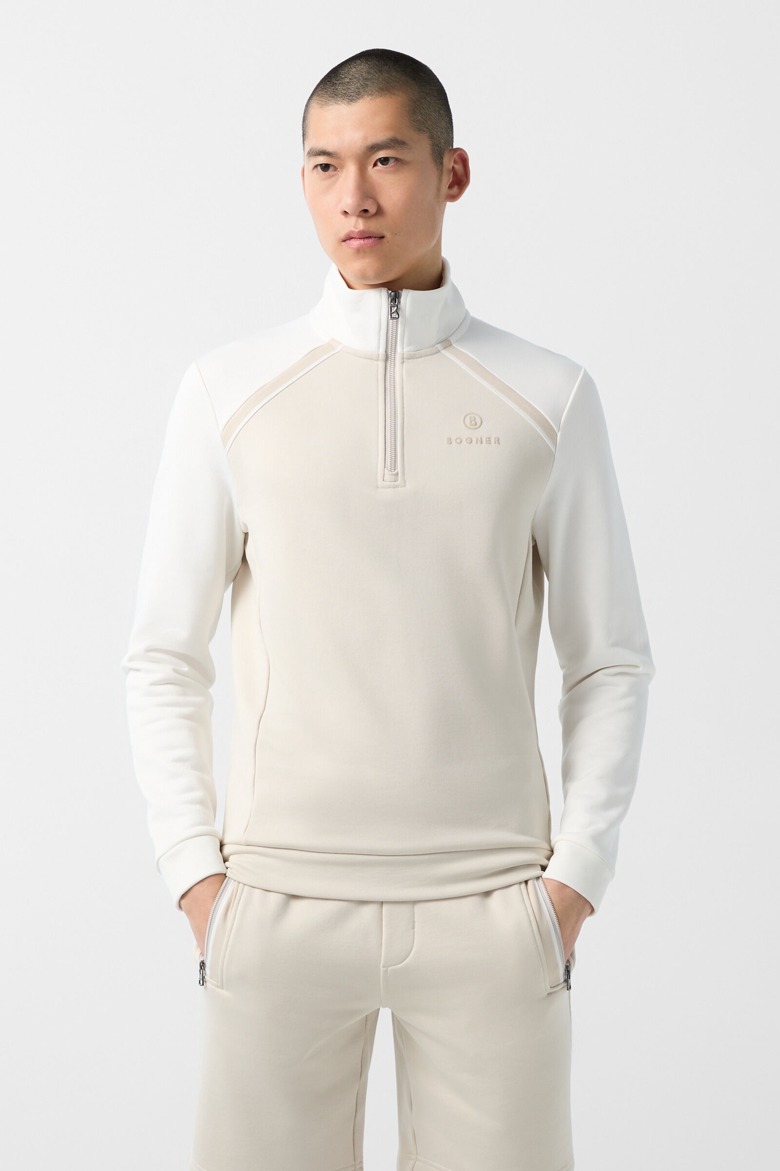 Sweat Troyer Tomek in Beige/Off-White - 2