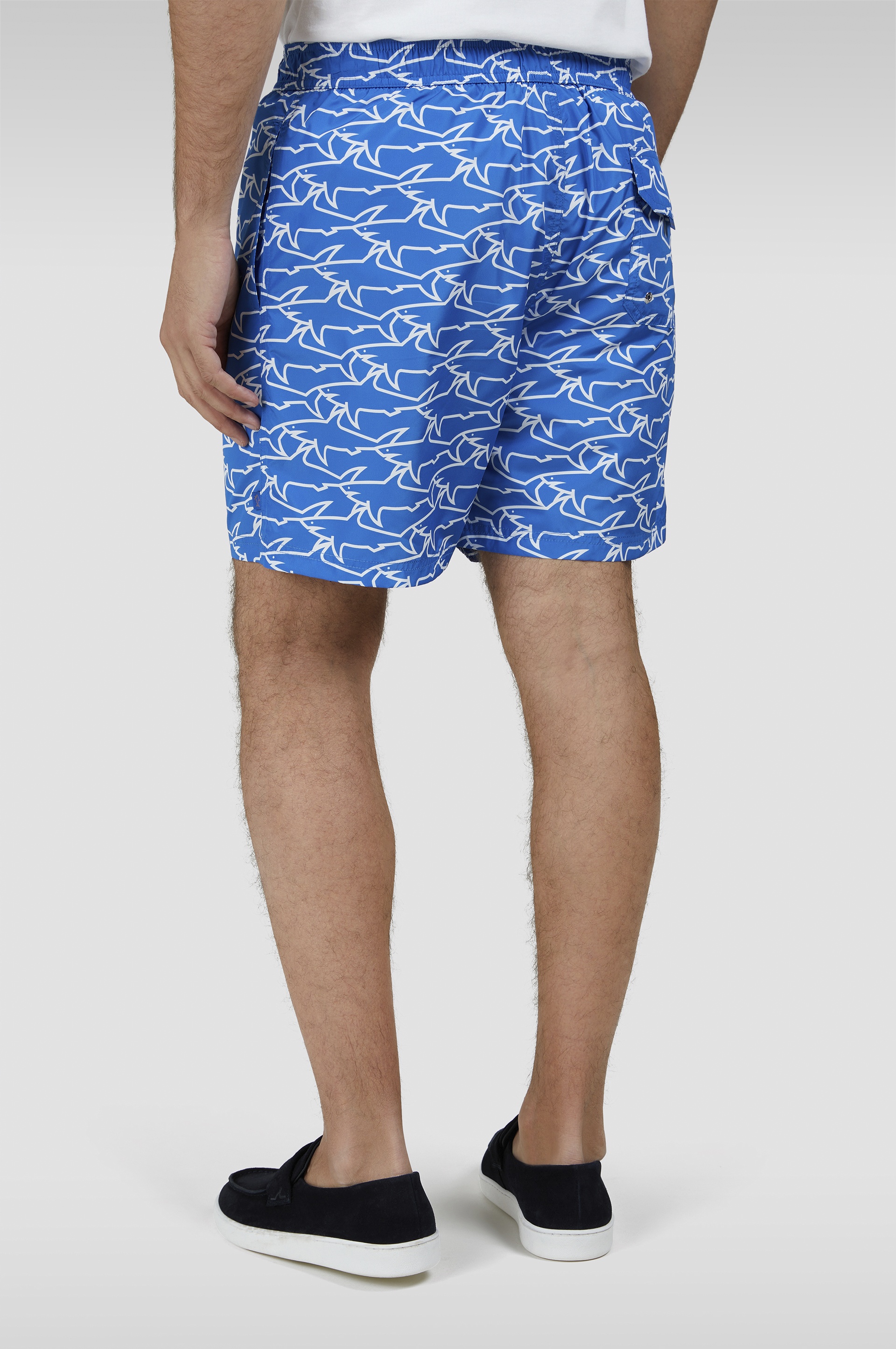 SWIM SHORTS WITH ALL-OVER SHARK PRINT - 3
