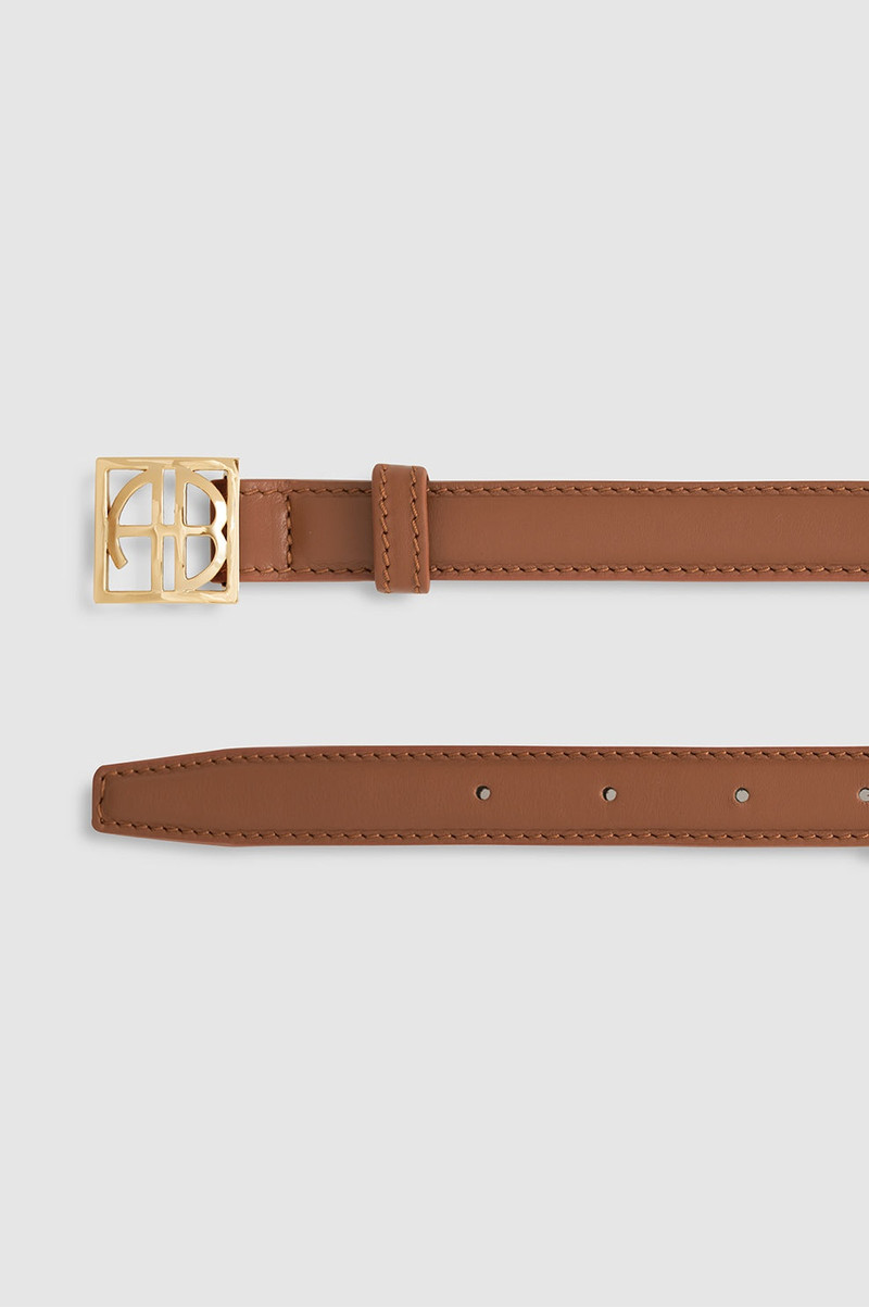 Monogram Belt - Cognac 4