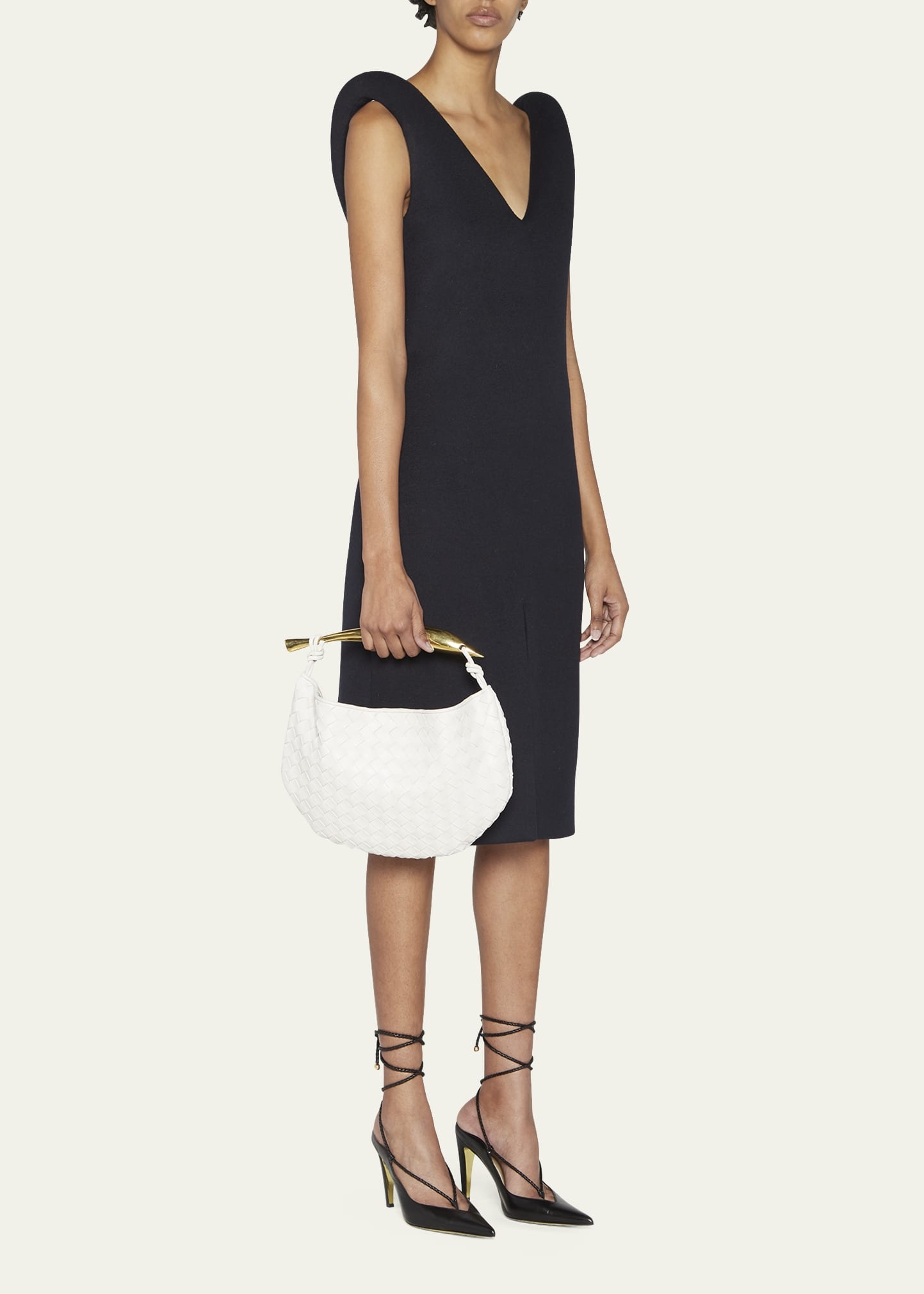 Sardine Intrecciato Napa Top-Handle Bag - 5