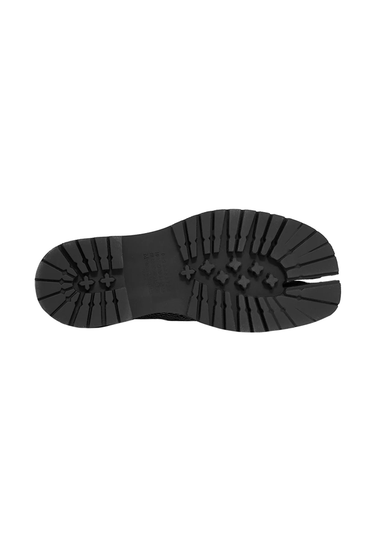 Maison Margiela Cracked Leather Tabi County Loafer Black/White - 4