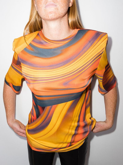 THE ATTICO Bella abstract-print T-shirt outlook