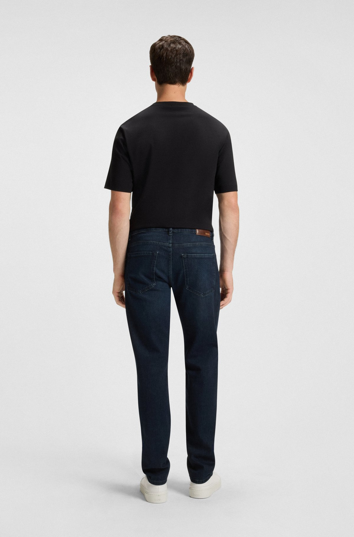 MAINE REGULAR-FIT JEANS IN DARK-BLUE COMFORT-STRETCH DENIM - 4