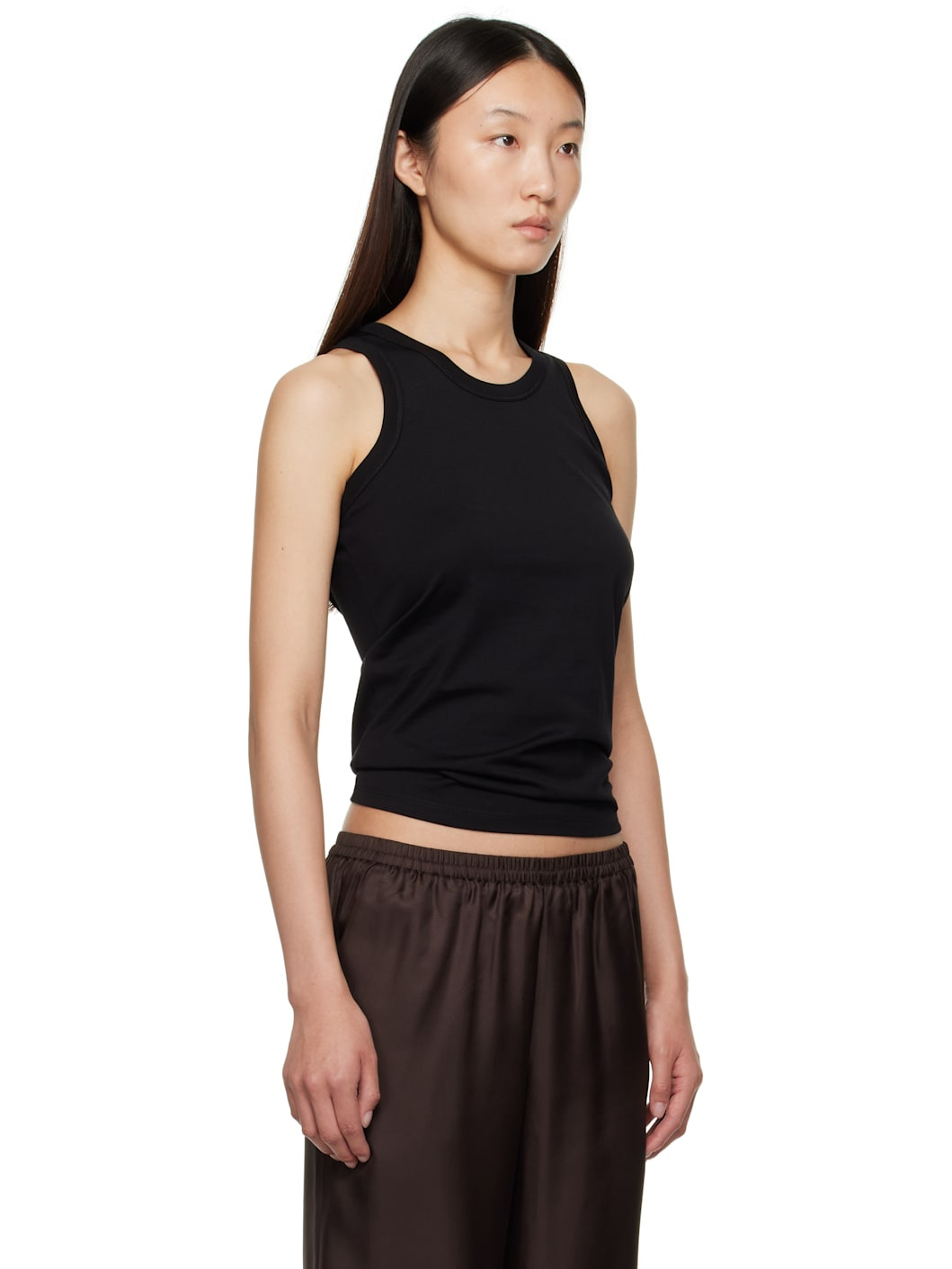 Black Poso LDS Cotton Tank Top - 2