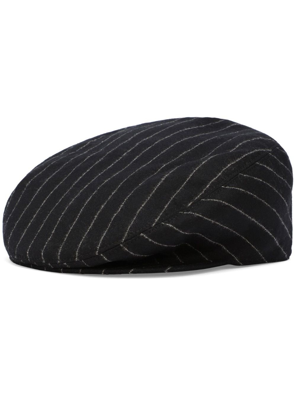 pinstripe-print wool flat cap - 1