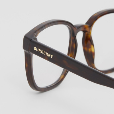 Burberry Logo Detail Bio-acetate Square Optical Frames outlook