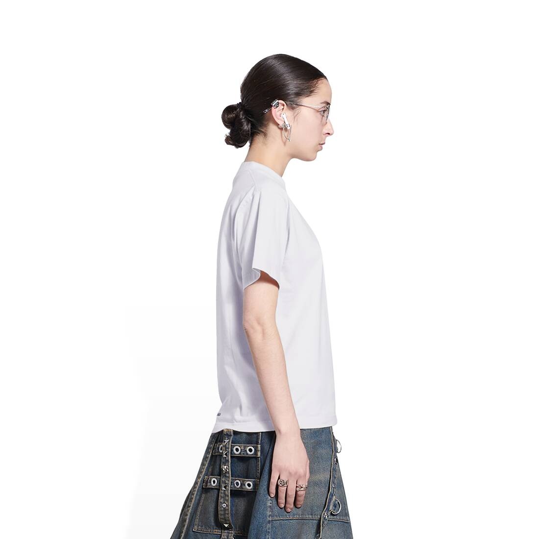 Women's Slime T-shirt Medium Fit in White - 3