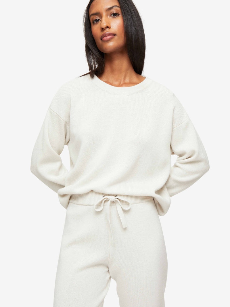 Women's Track Pants Daphne Cashmere Winter White - 2