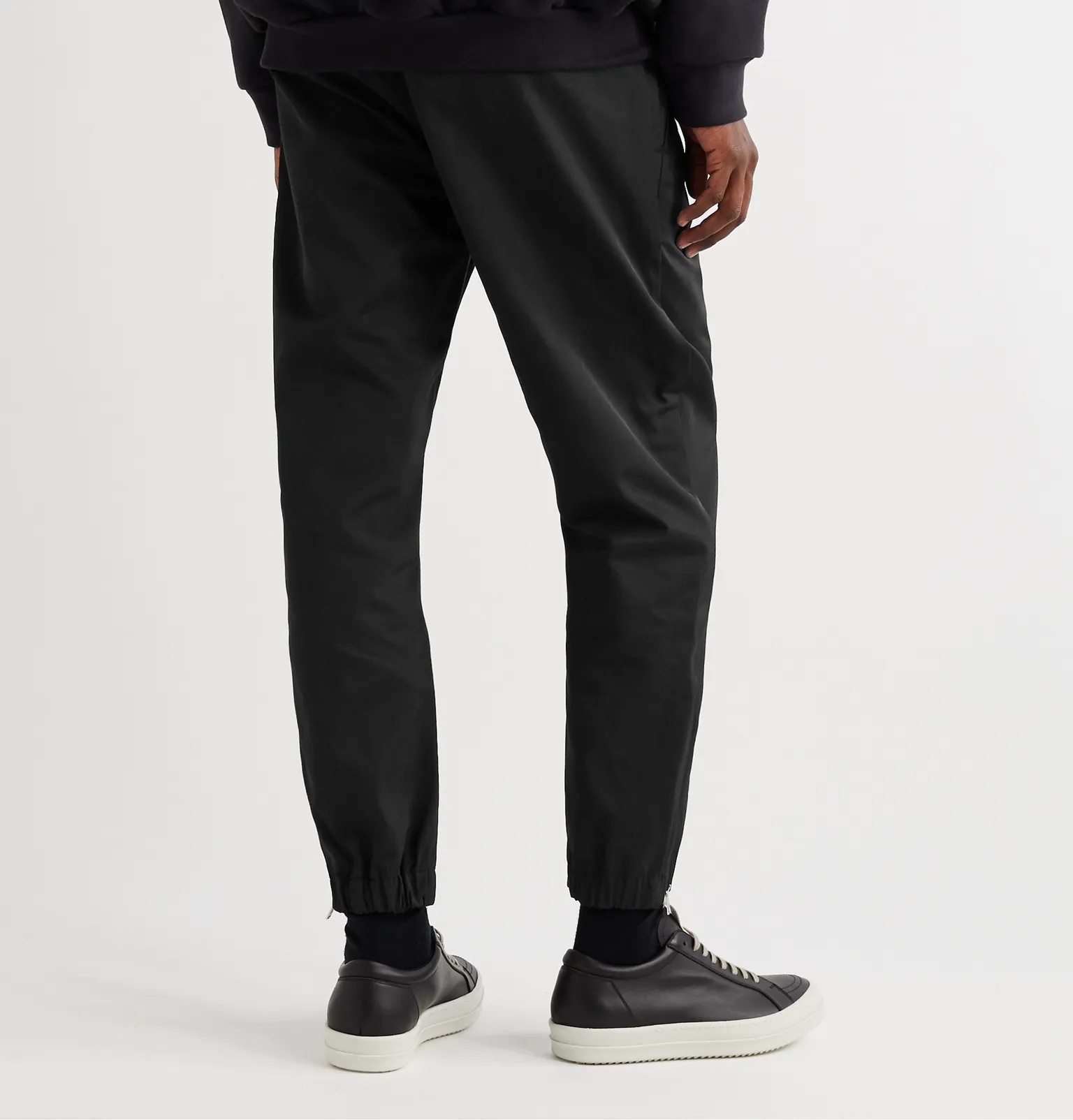 Tapered Twill Drawstring Trousers - 4