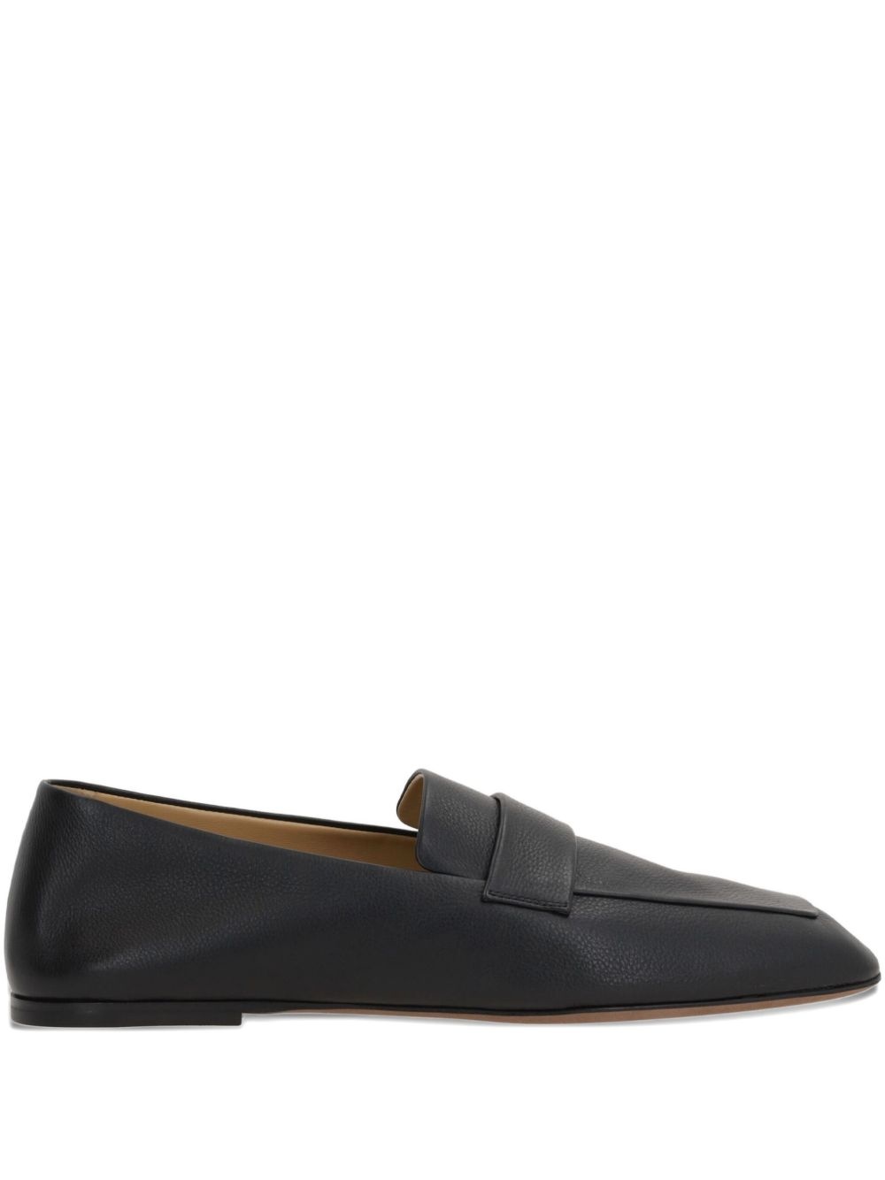 leather penny loafers - 1