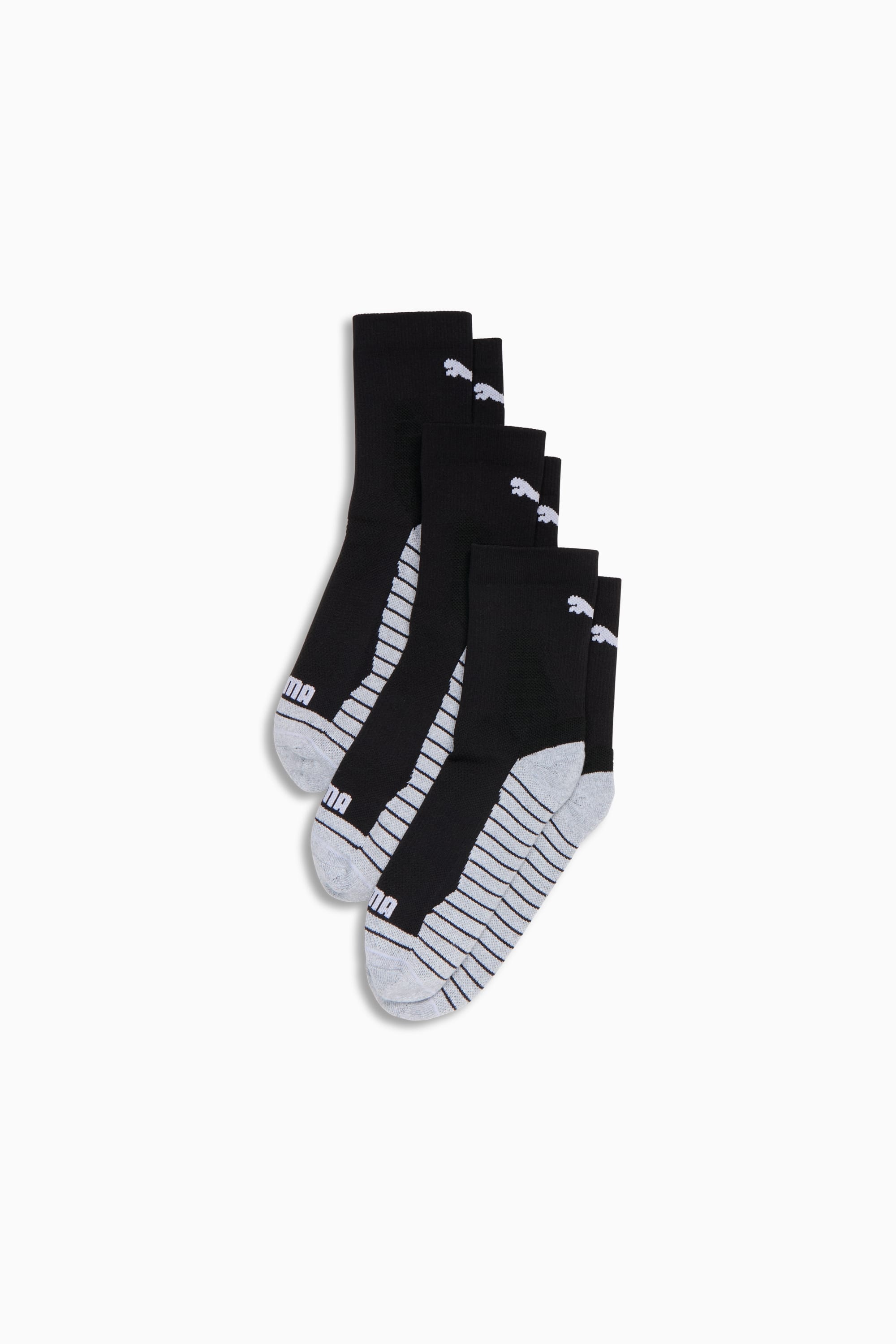 Men's Half-Terry Crew Socks (3 Pairs) - 1