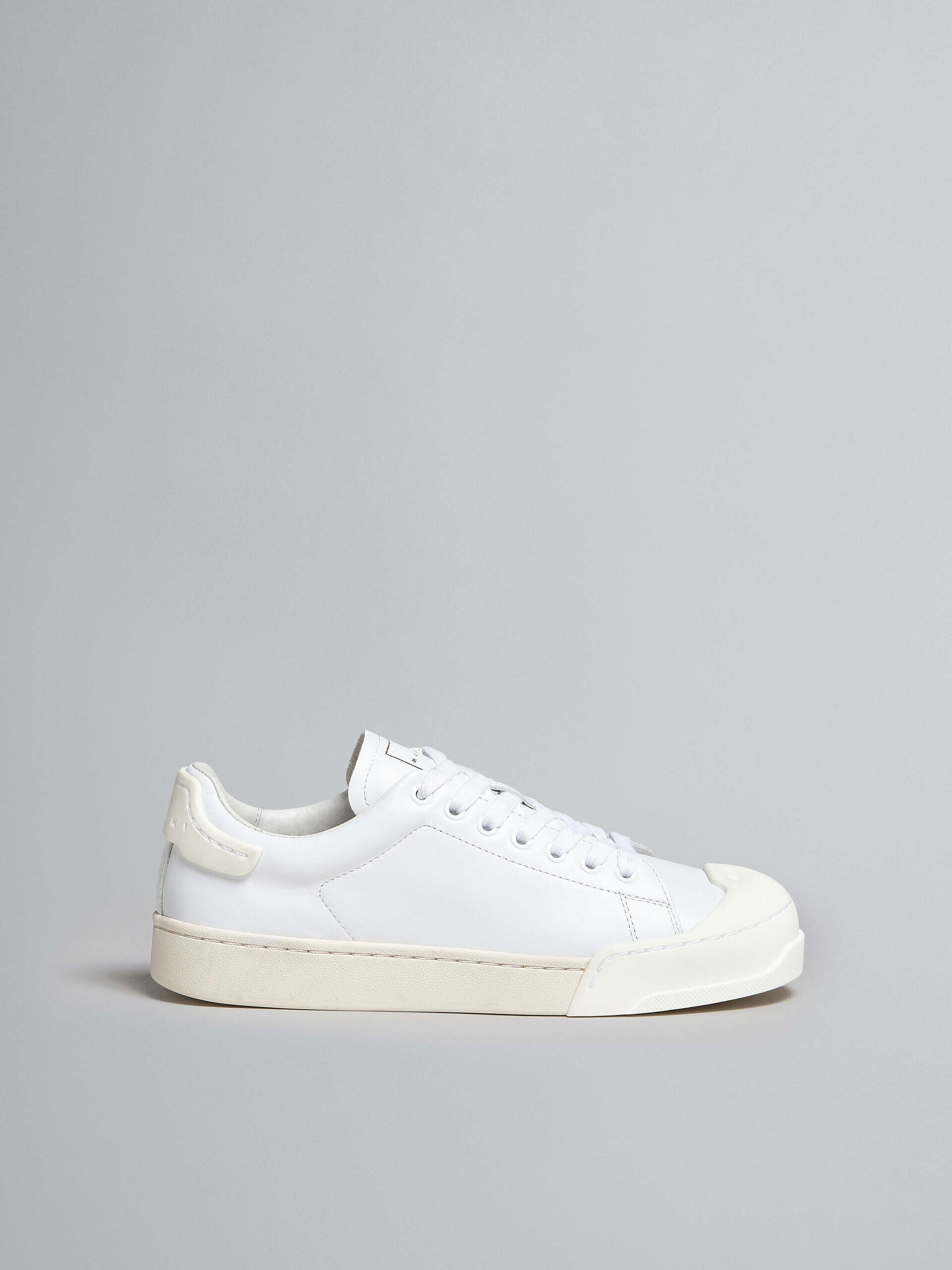 DADA BUMPER SNEAKER IN WHITE LEATHER - 1