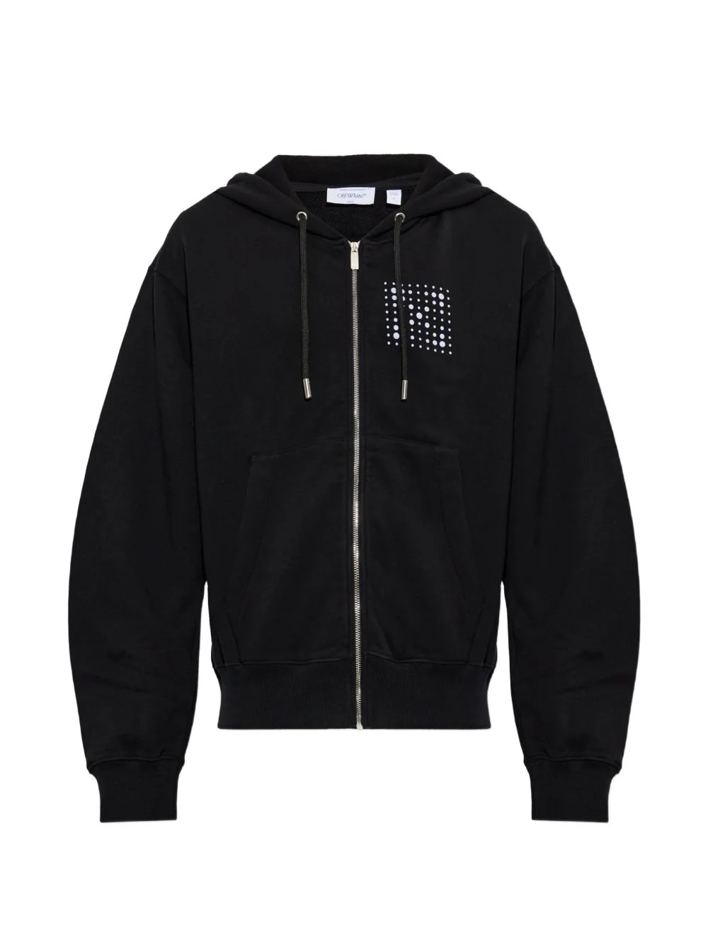 logo-print zip-up hoodie - 1