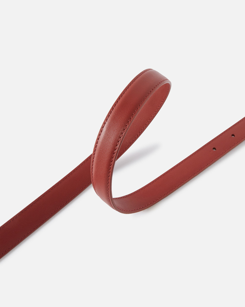 LOVE BIRDS THIN LEATHER BELT 2CM 4