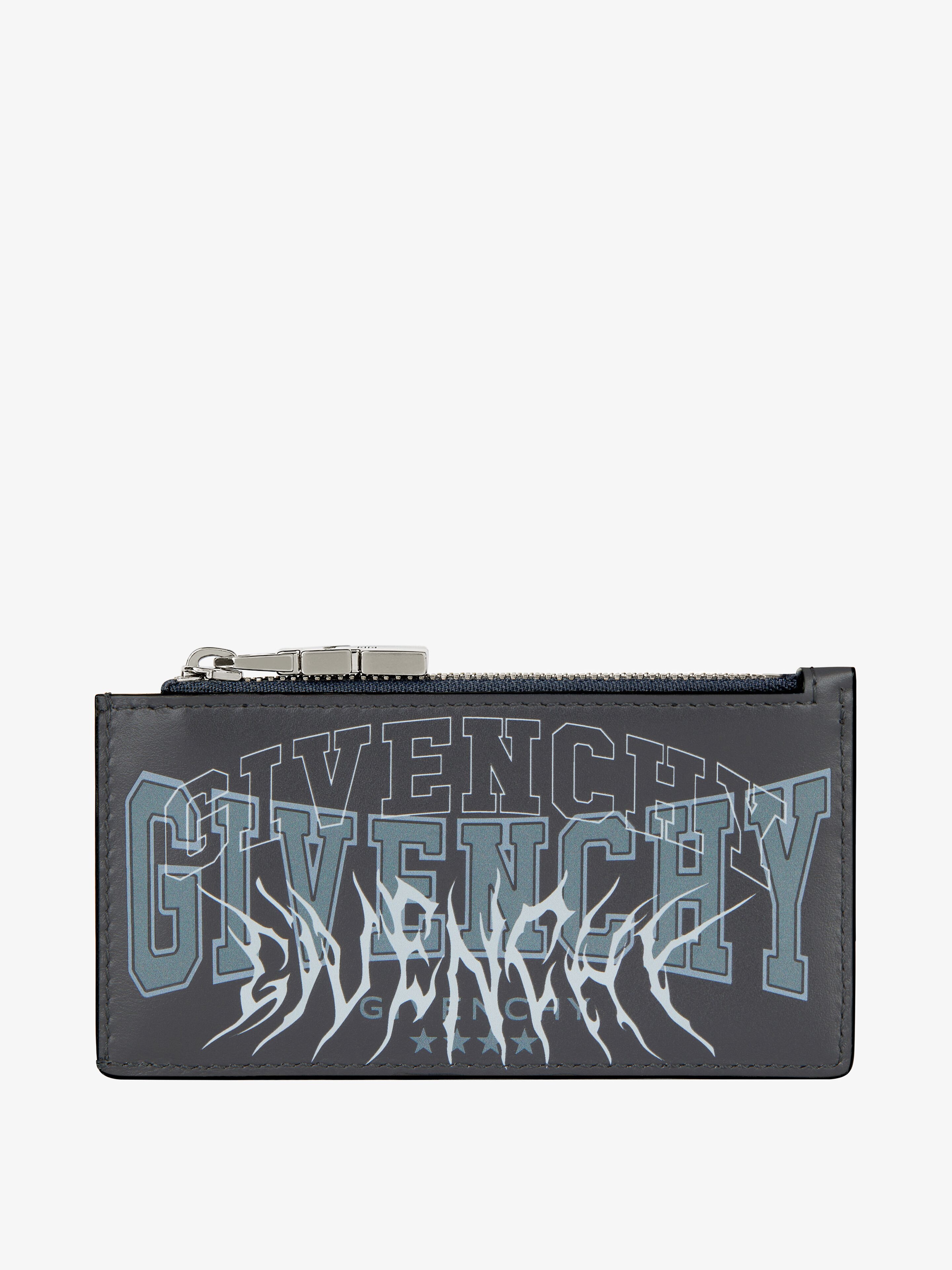 ZIPPED CARD HOLDER IN MULTI LOGO LEATHER - 2