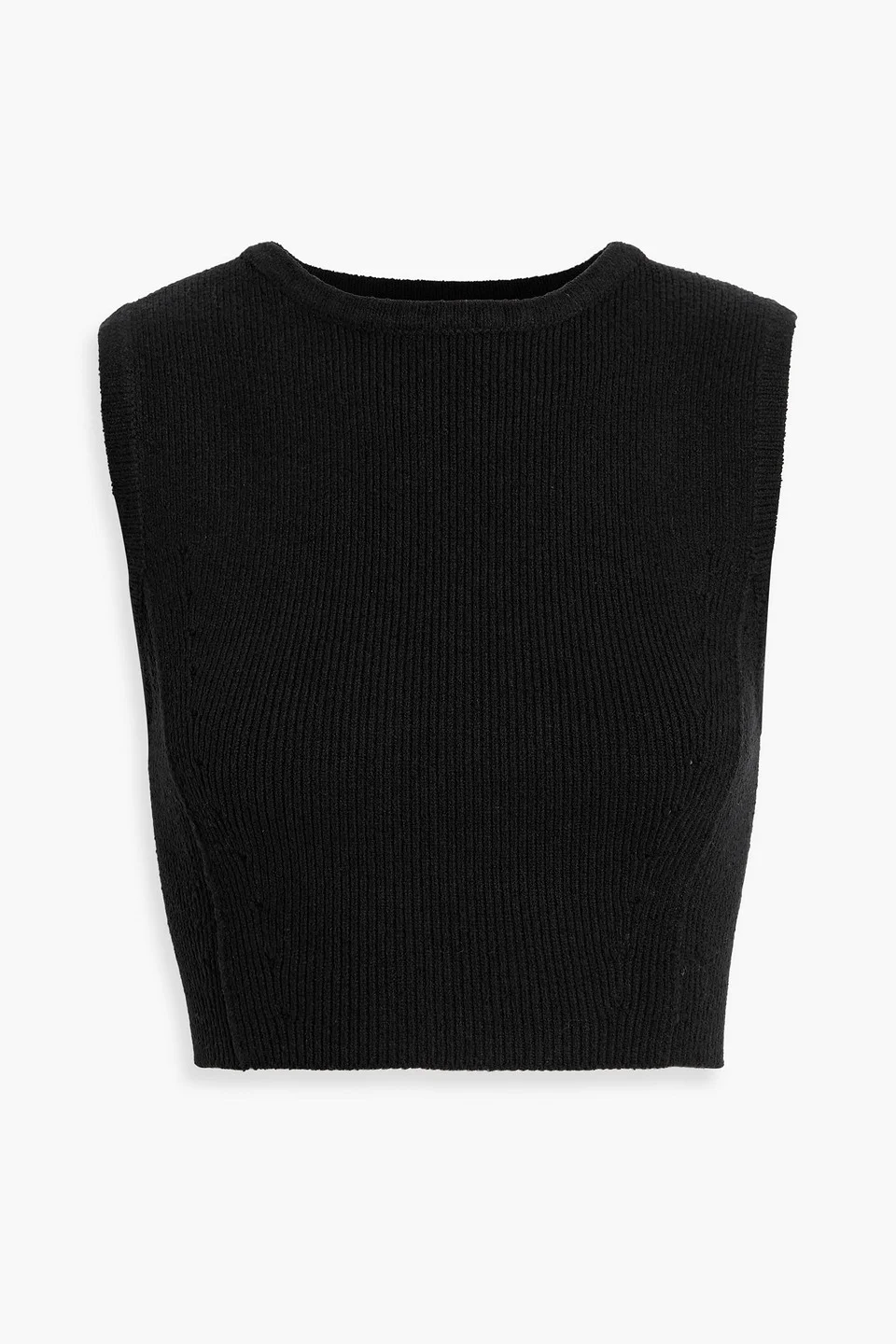 Chace cropped stretch-knit top - 1
