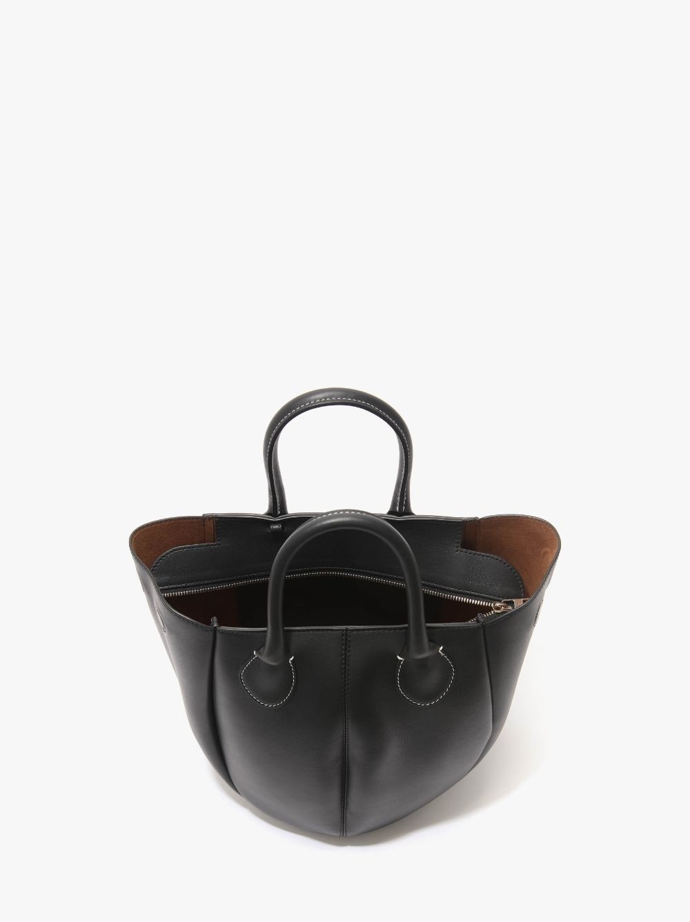SMALL PUNCH TOTE - LEATHER SHOULDER BAG - 3