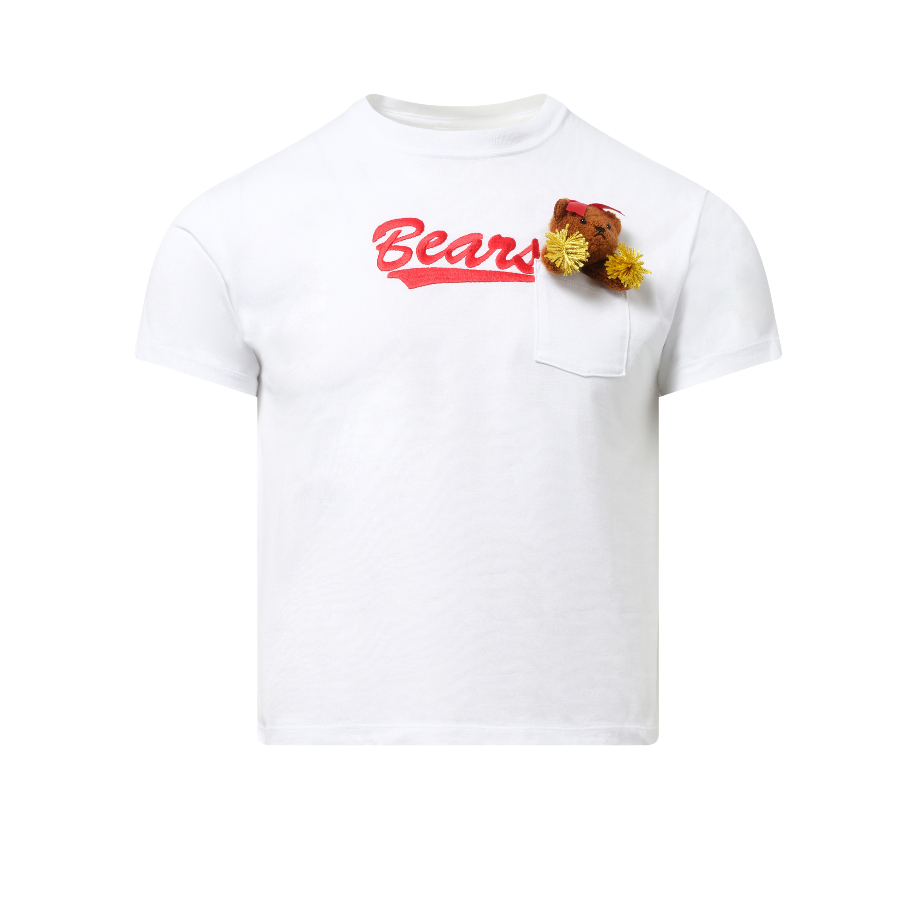 Cheerleading Bear T-Shirt in White - 2