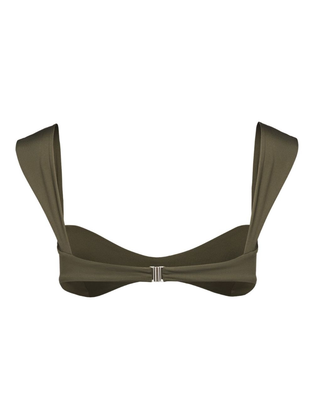 Retro shoulder-padded bikini top - 2