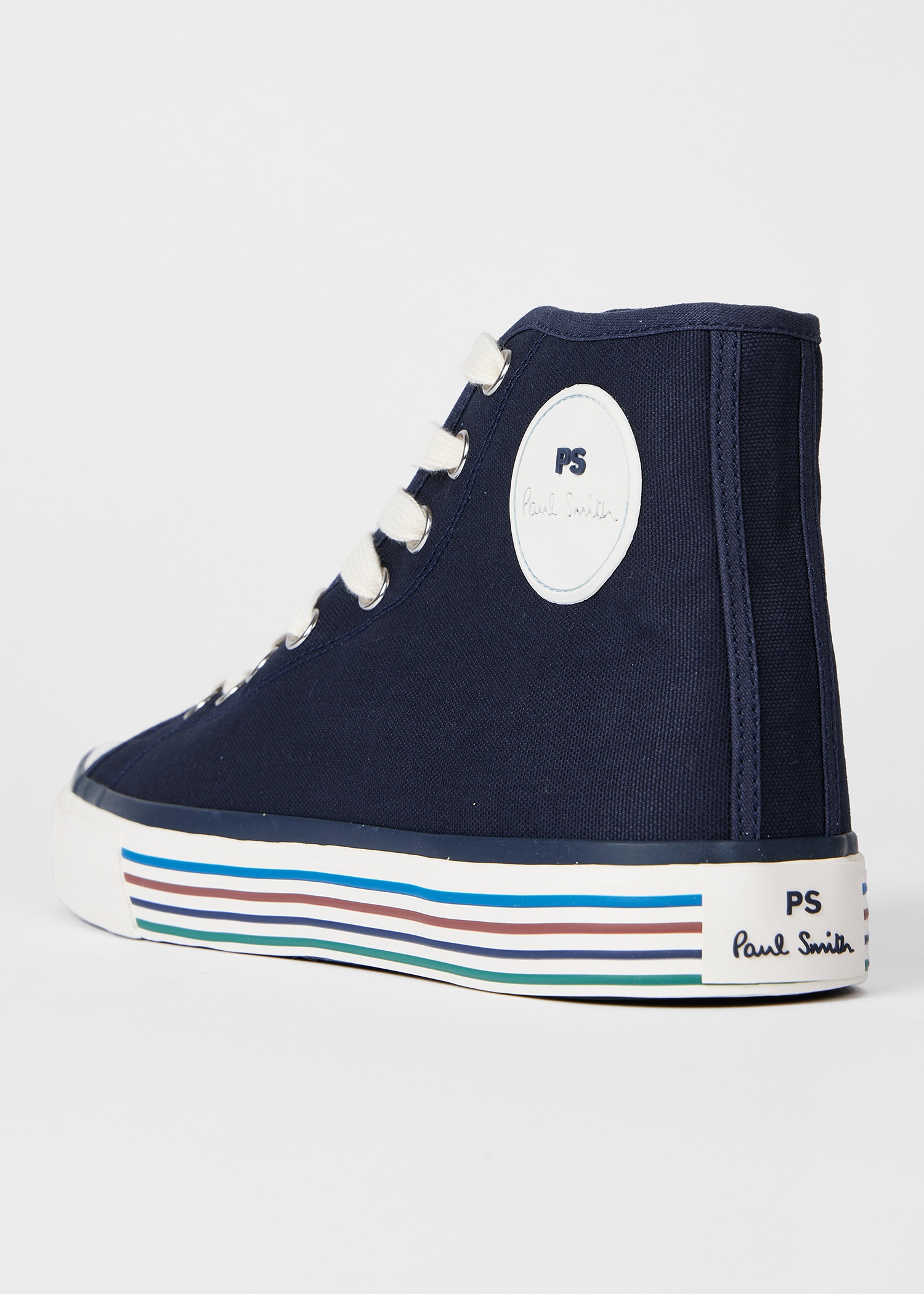 Navy 'Yuma' High-Top Trainers - 4
