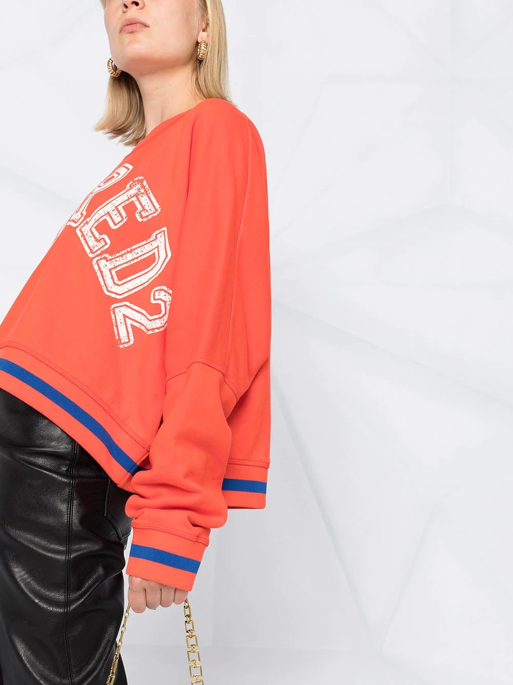 slouchy logo sweatshirt - 3