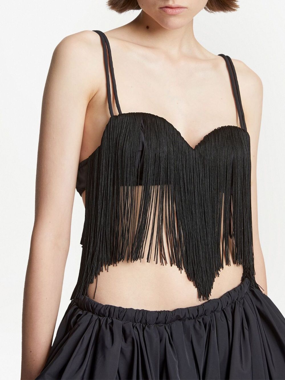 fringe-detail bralette top - 6