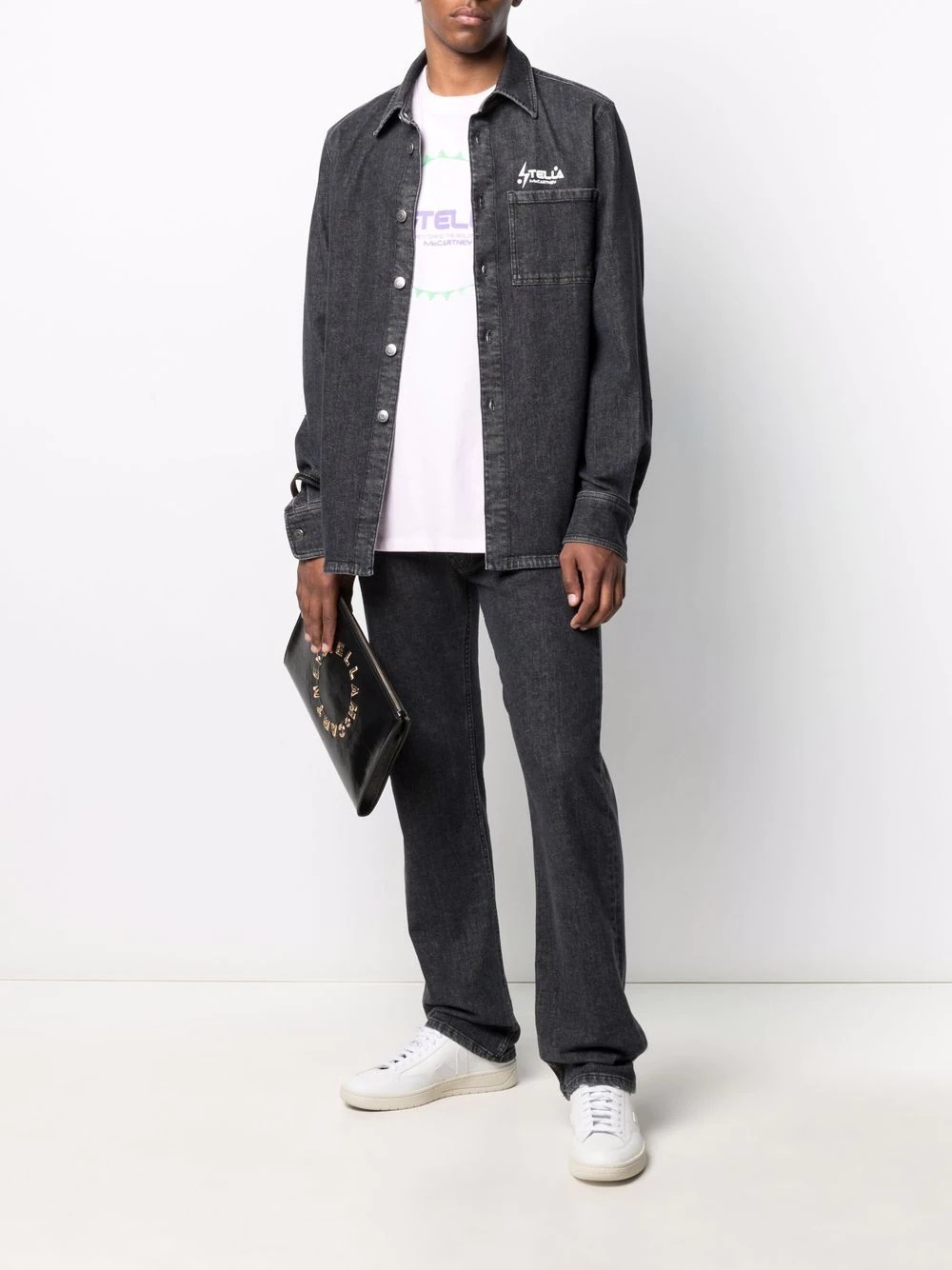 straight-leg logo-print jeans - 2