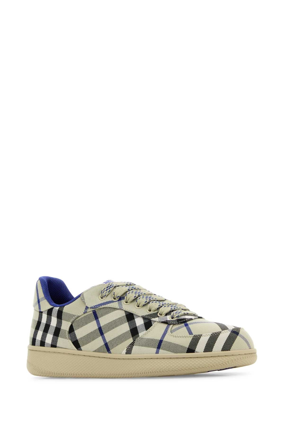 Burberry Men Embroidered Fabric Box Sneakers - 2