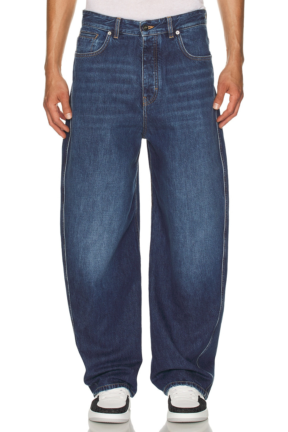 Twisted Seam Denim Jeans - 3