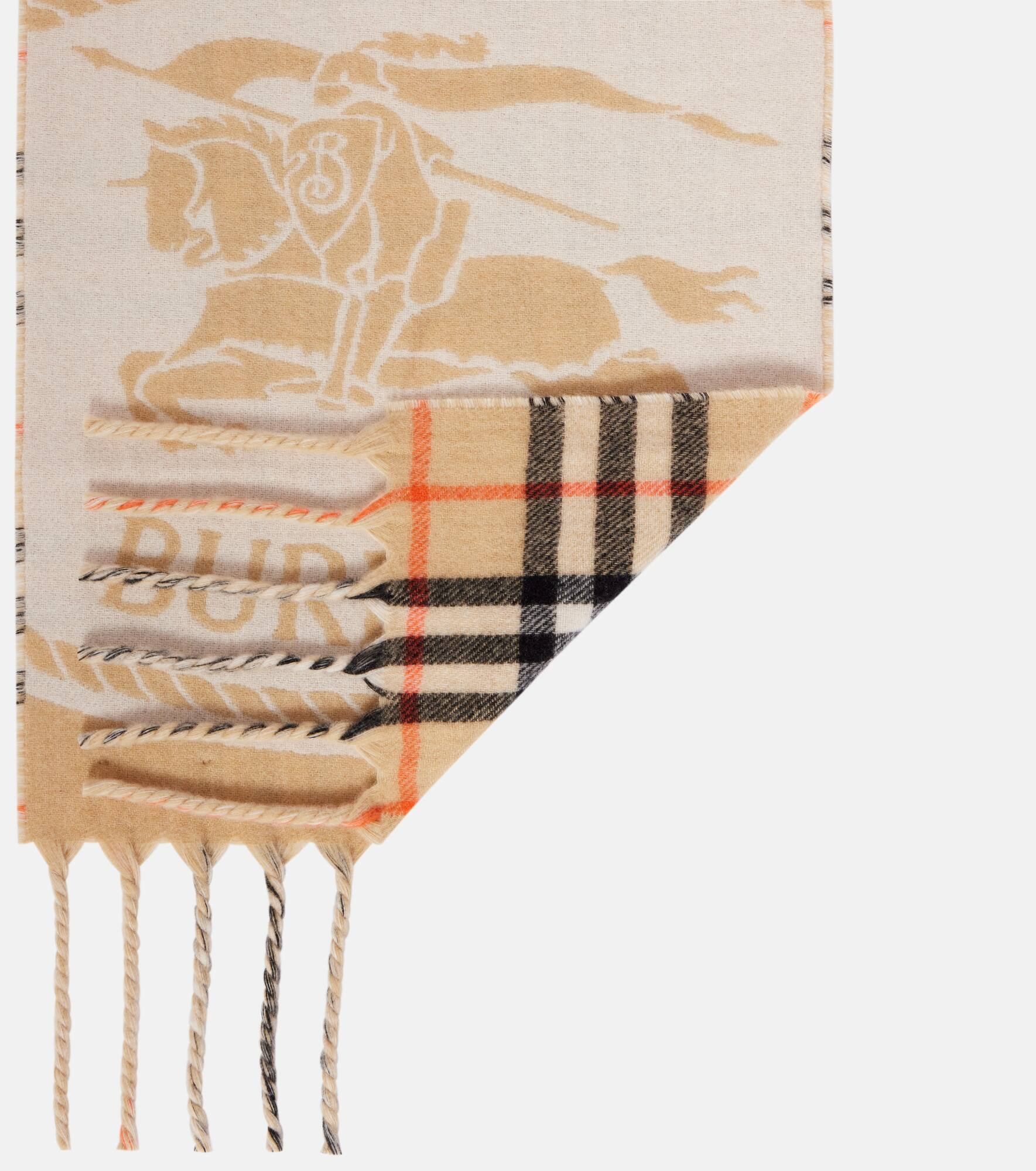 Burberry Check reversible cashmere scarf - 5