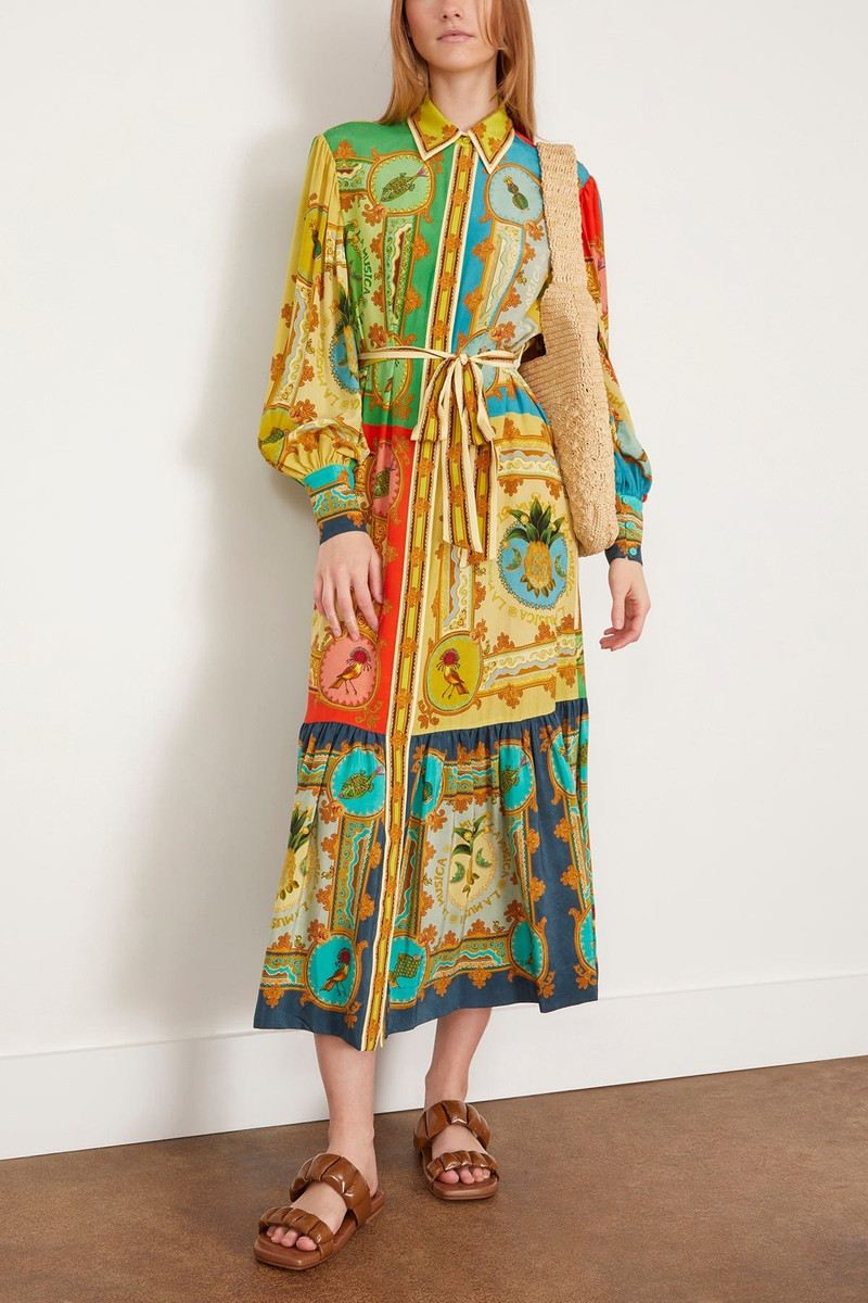 ALÉMAIS La Musica Shirtdress in Multi outlook