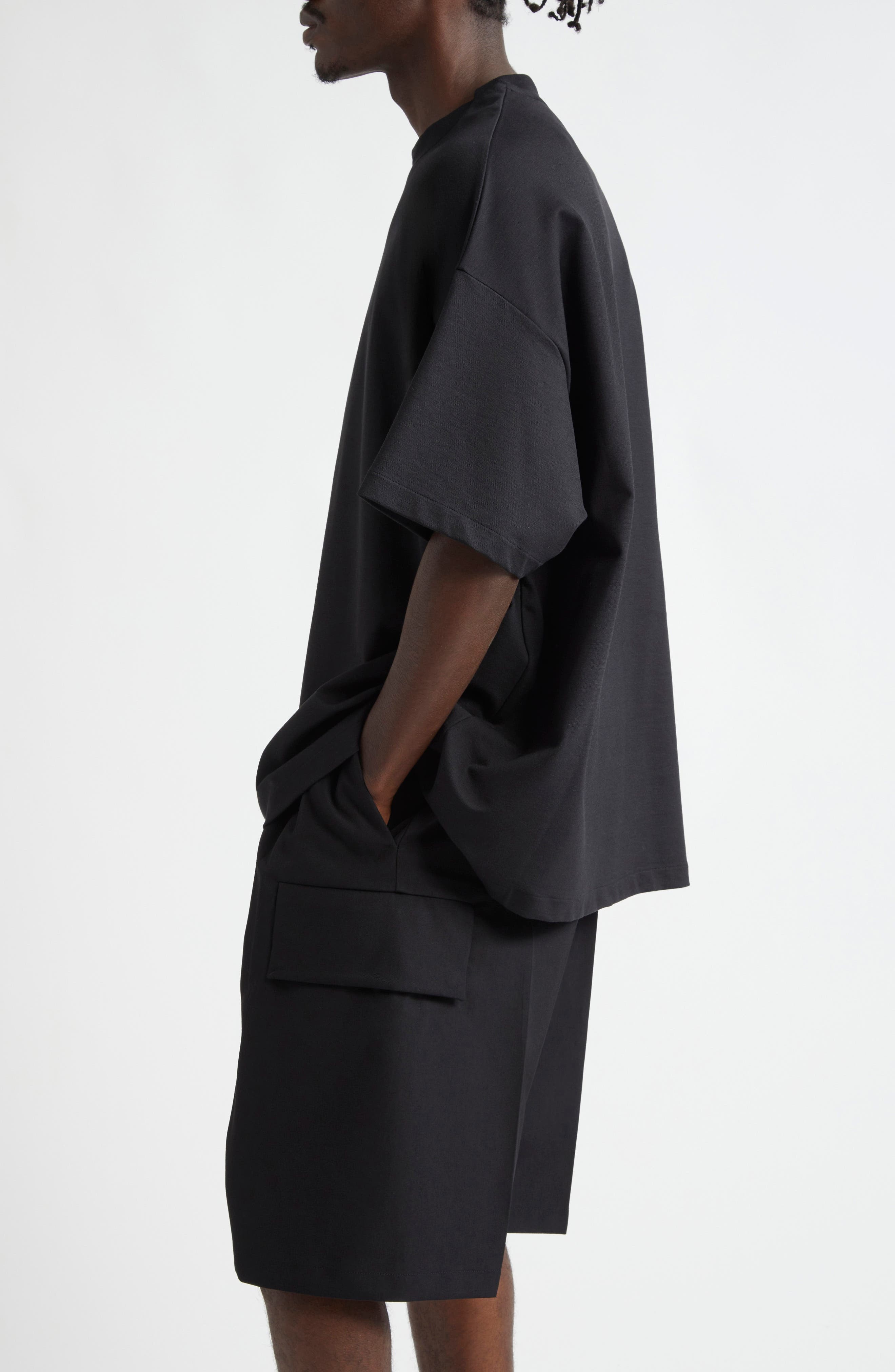 Fear of God Milano Jersey Crewneck T-Shirt in Black at Nordstrom - 3