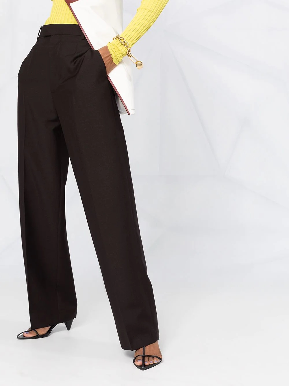 tailored high-waisted trousers - 5