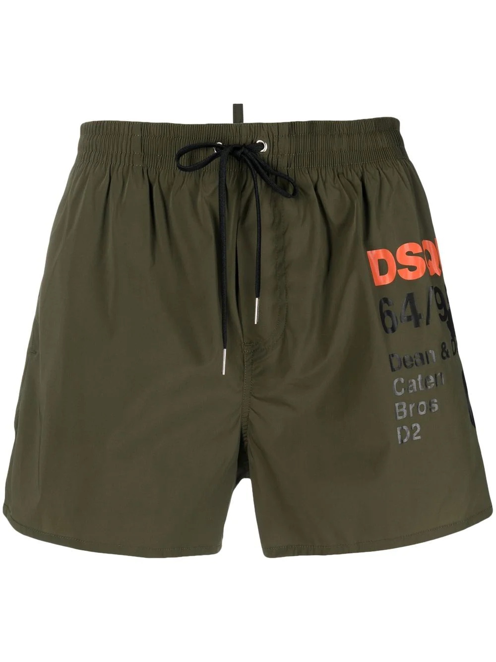 logo-print swim shorts - 1