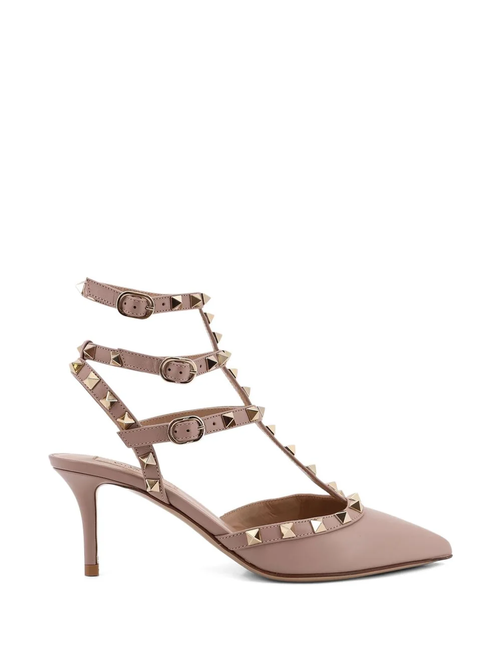 Rockstud strappy heeled pumps - 1