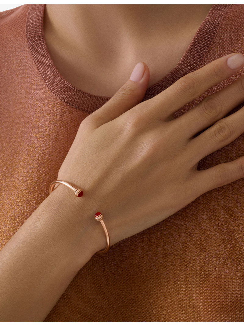 Piaget Possession 18ct Rose-Gold And Carnelian Cabochon Bangle outlook