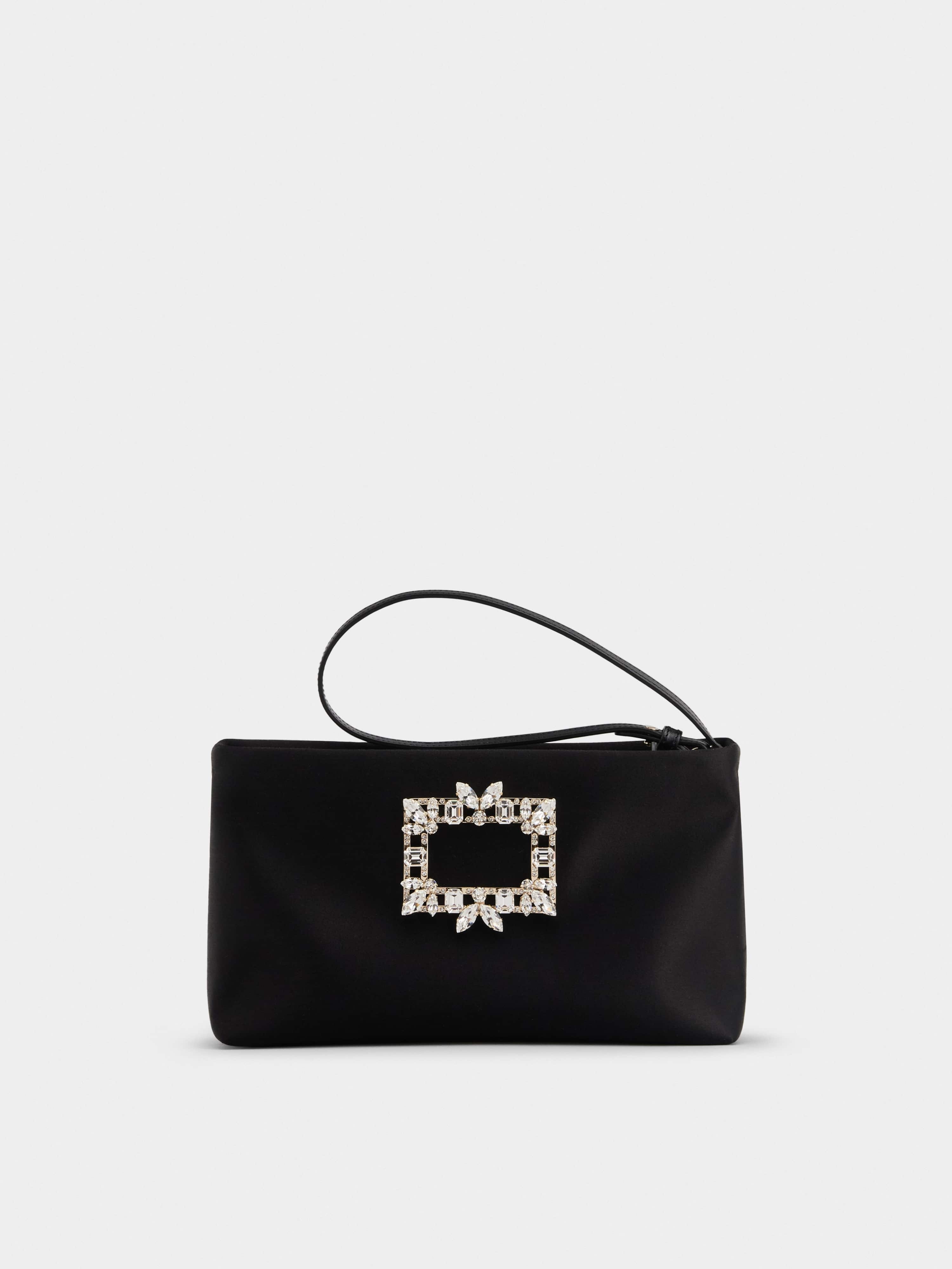 RV Nightlily Broche Vivier Buckle Mini Bag in Satin - 1
