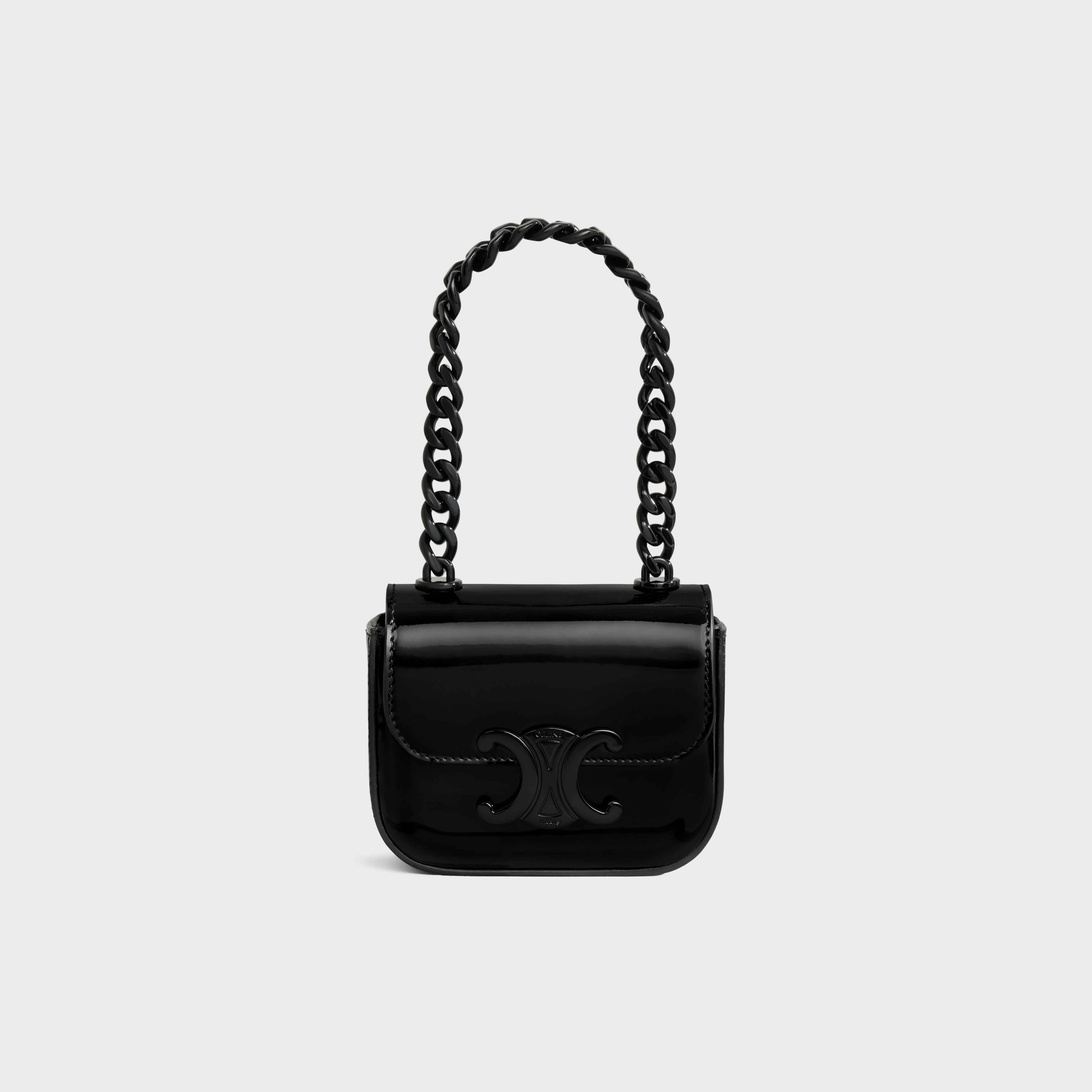 MINI CHAIN CLAUDE in PATENT CALFSKIN - 6