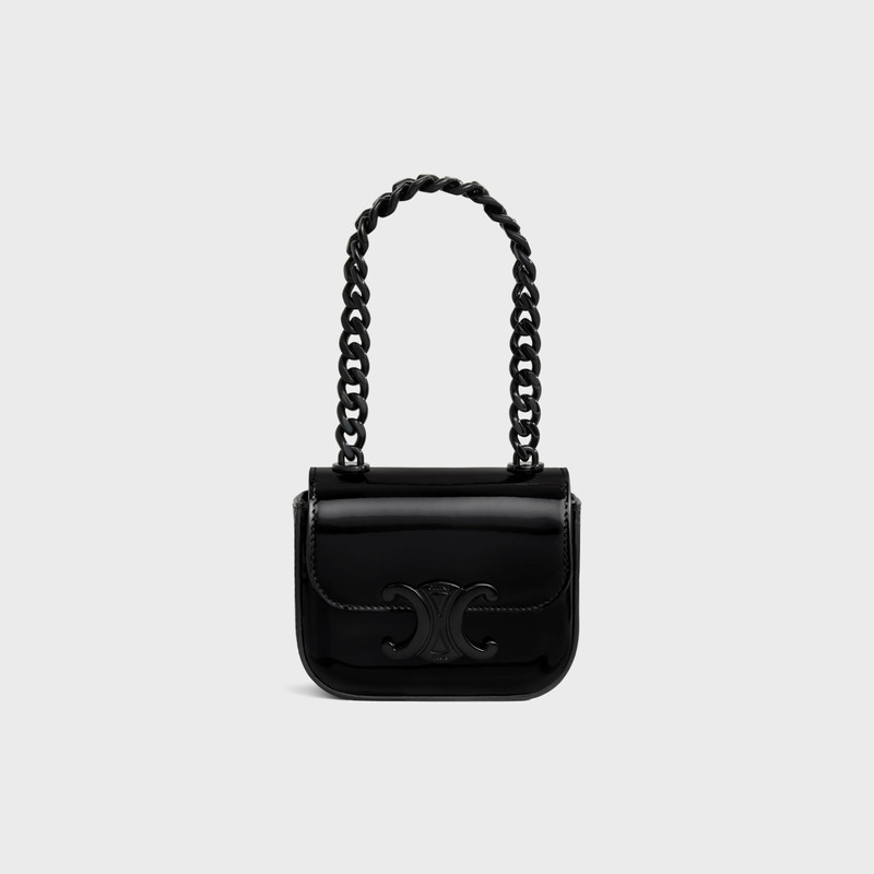 MINI CHAIN CLAUDE in PATENT CALFSKIN 6