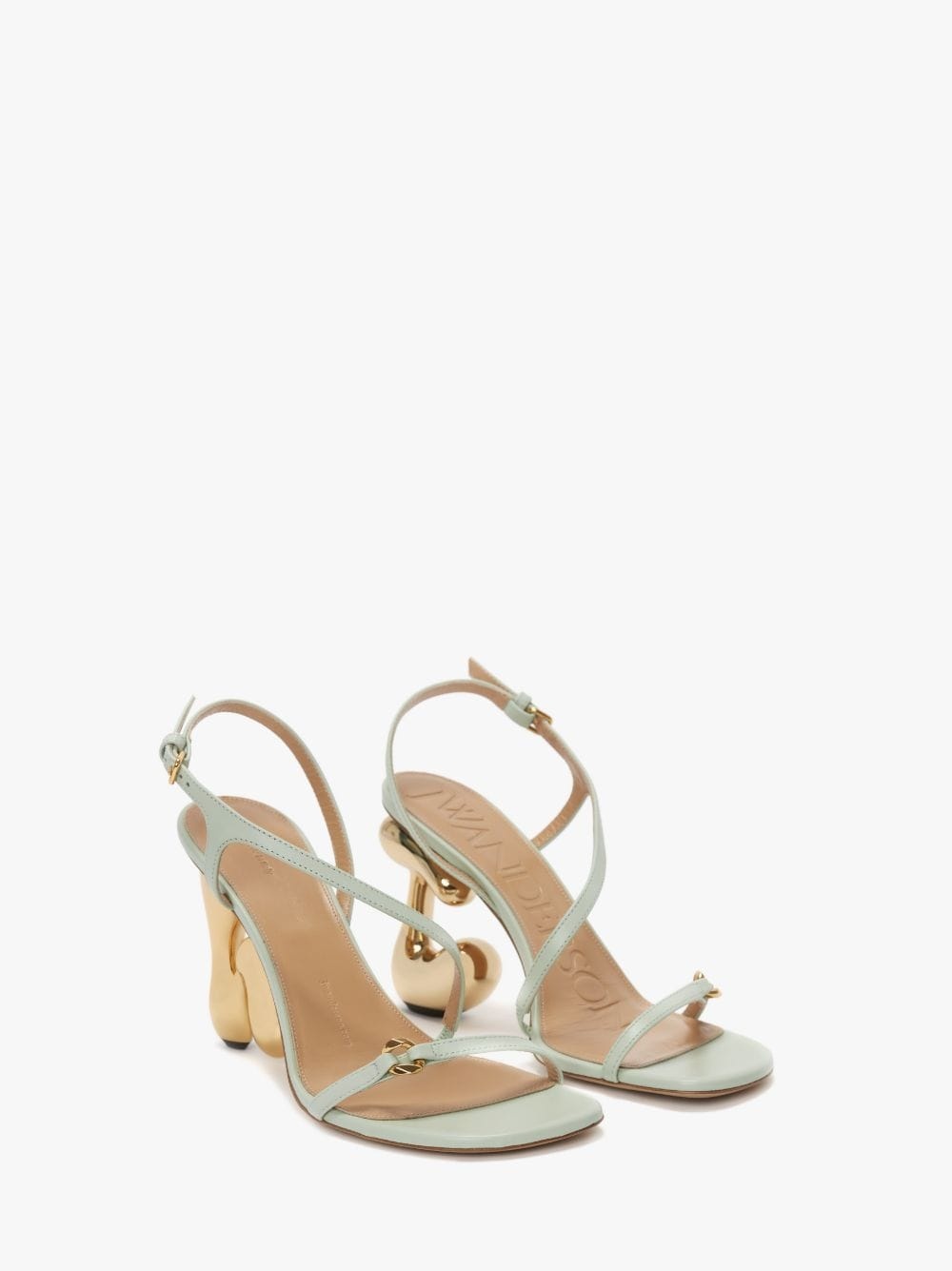 JW BUBBLE HEEL LEATHER SANDALS - 2