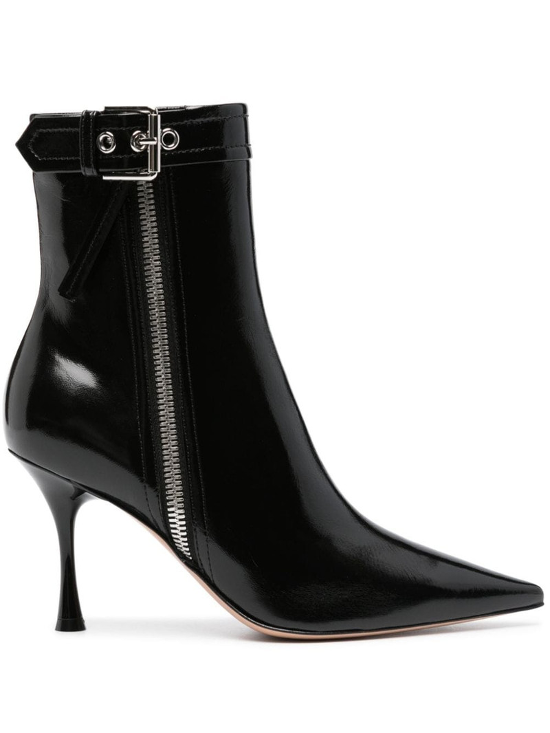 95mm leather ankle boots 1