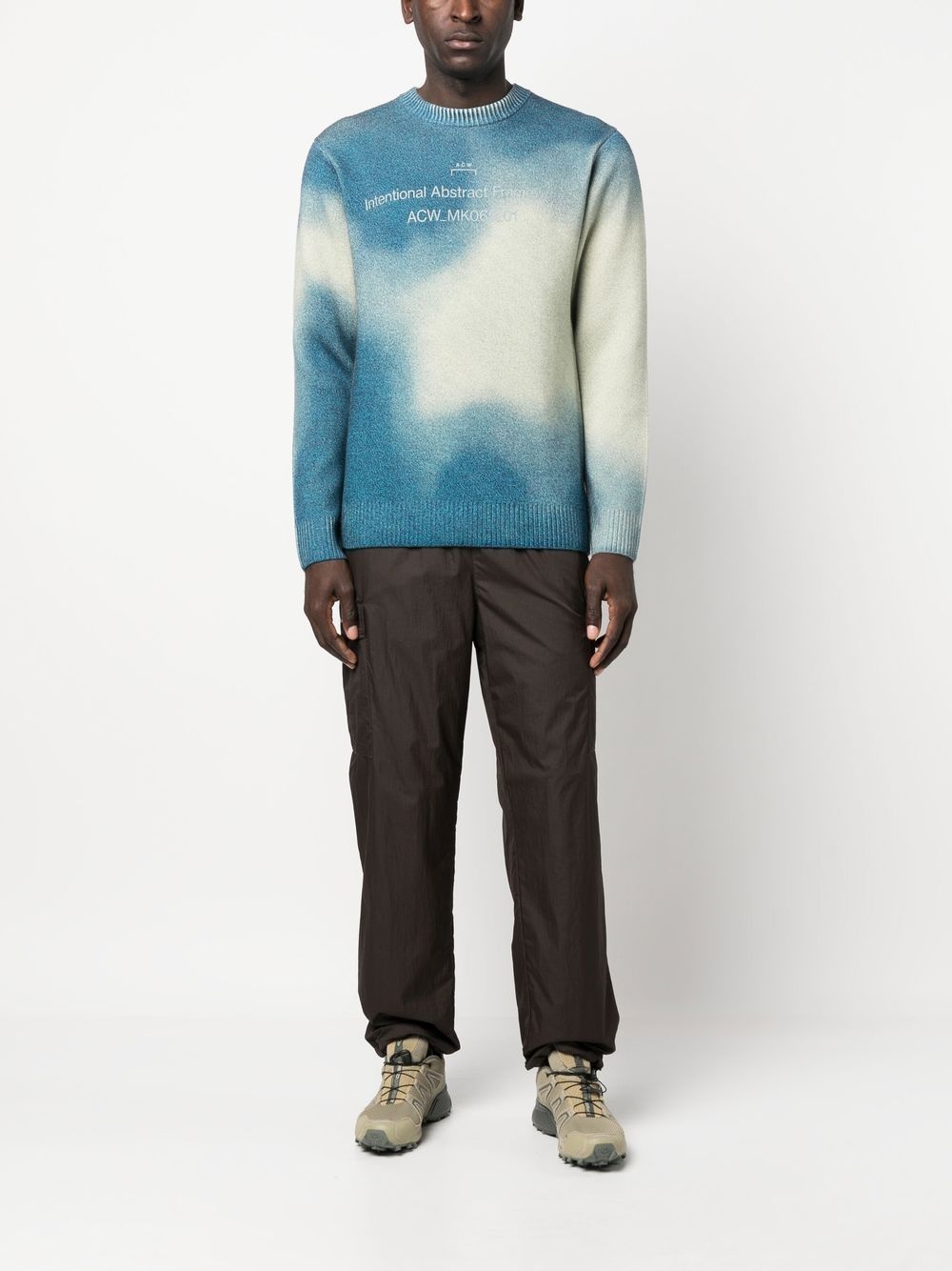 gradient-knit crew-neck jumper - 2